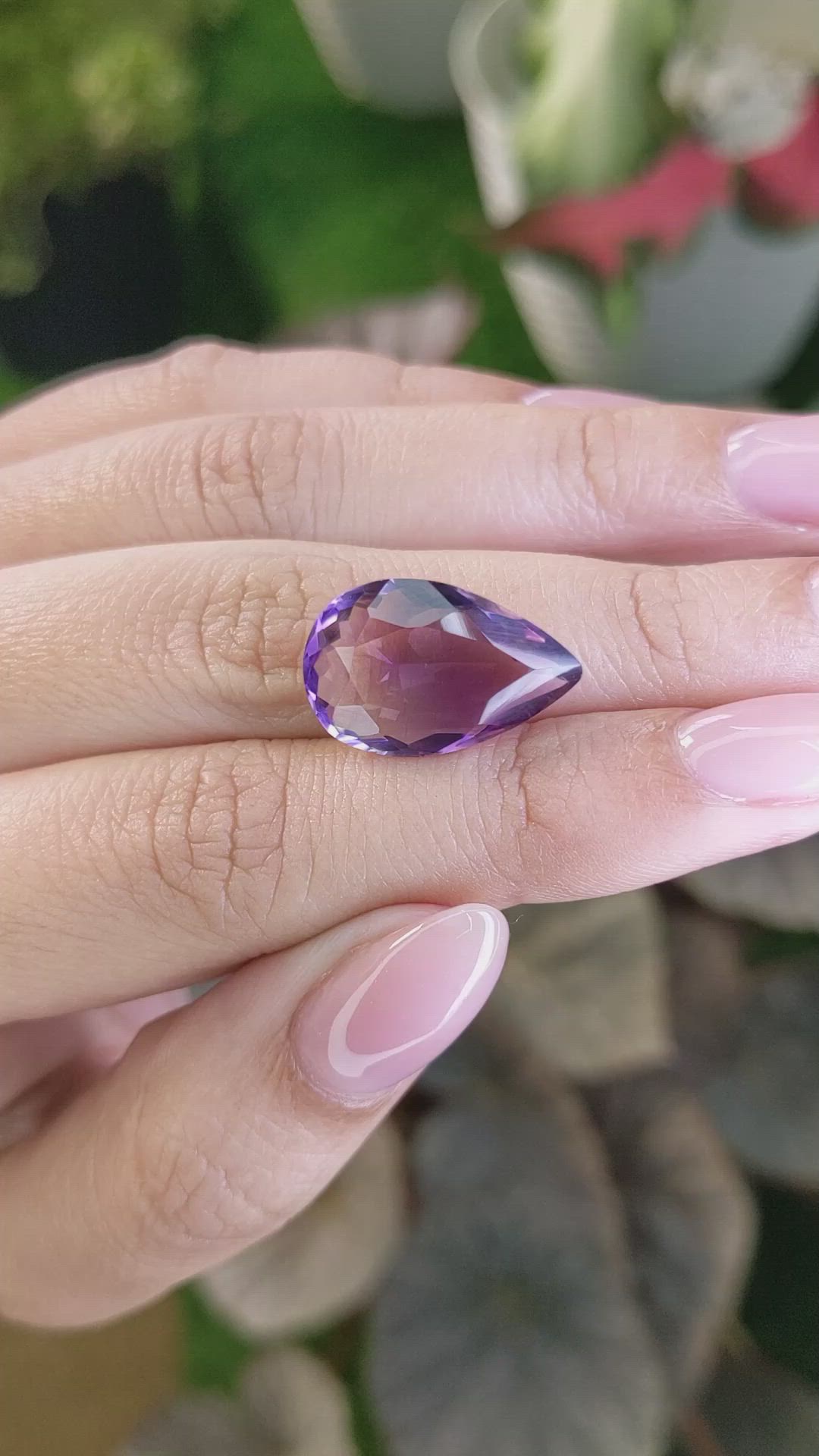 8.17 Ct. Bi Color Ametrine from Ceylon (Sri Lanka) Size Video