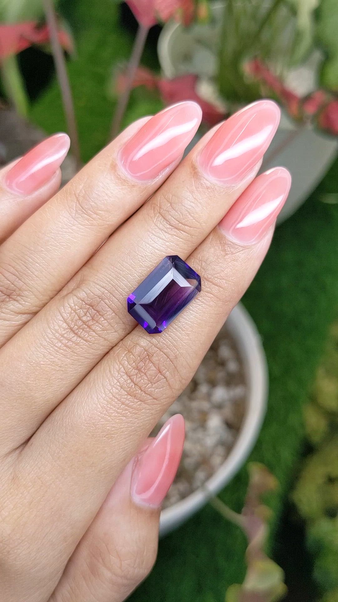 6.09 Ct. Bi Color Ametrine from Ceylon (Sri Lanka) Size Video