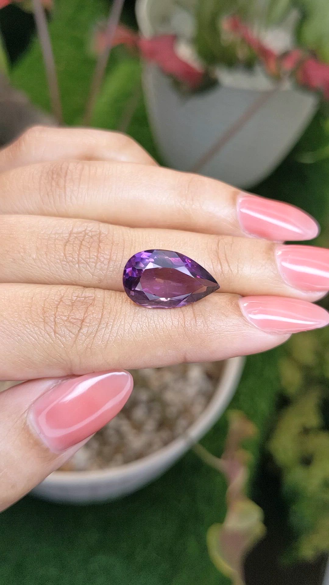 8.88 Ct. Bi Color Ametrine from Ceylon (Sri Lanka) Size Video