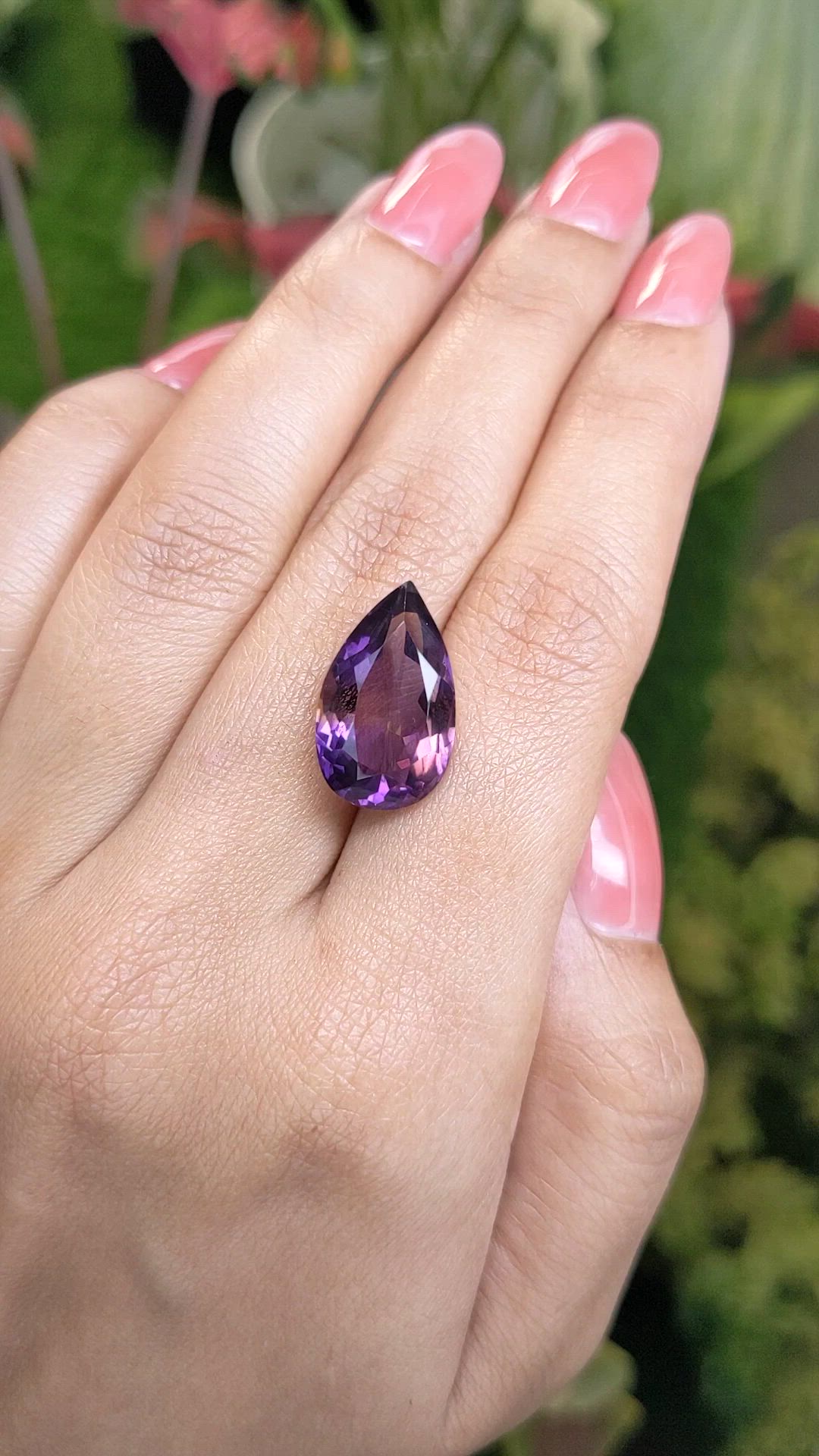 8.88 Ct. Bi Color Ametrine from Ceylon (Sri Lanka) Size Video