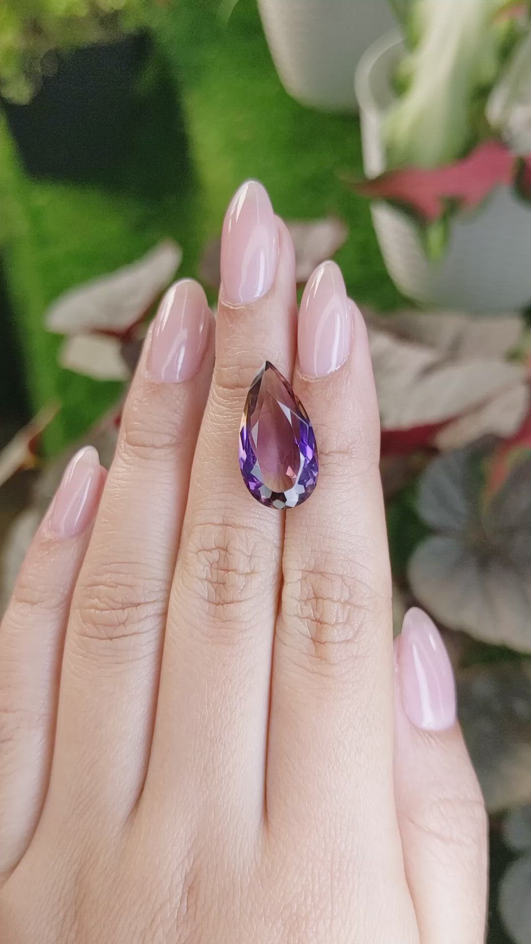 8.14 Ct. Bi Color Ametrine from Ceylon (Sri Lanka) Size Video
