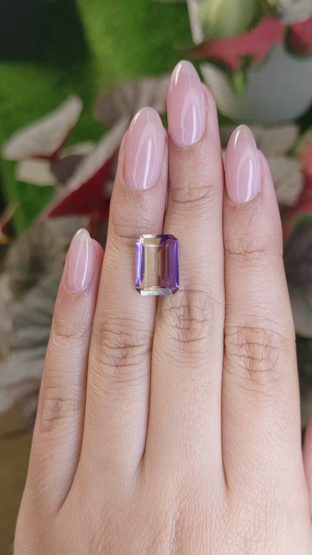 4.79 Ct. Bi Color Ametrine from Ceylon (Sri Lanka) Size Video