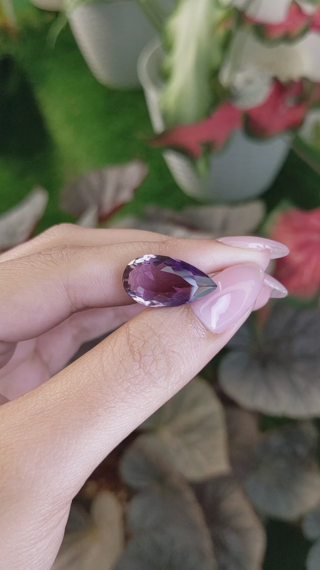 7.63 Ct. Bi Color Ametrine from Ceylon (Sri Lanka) Size Video