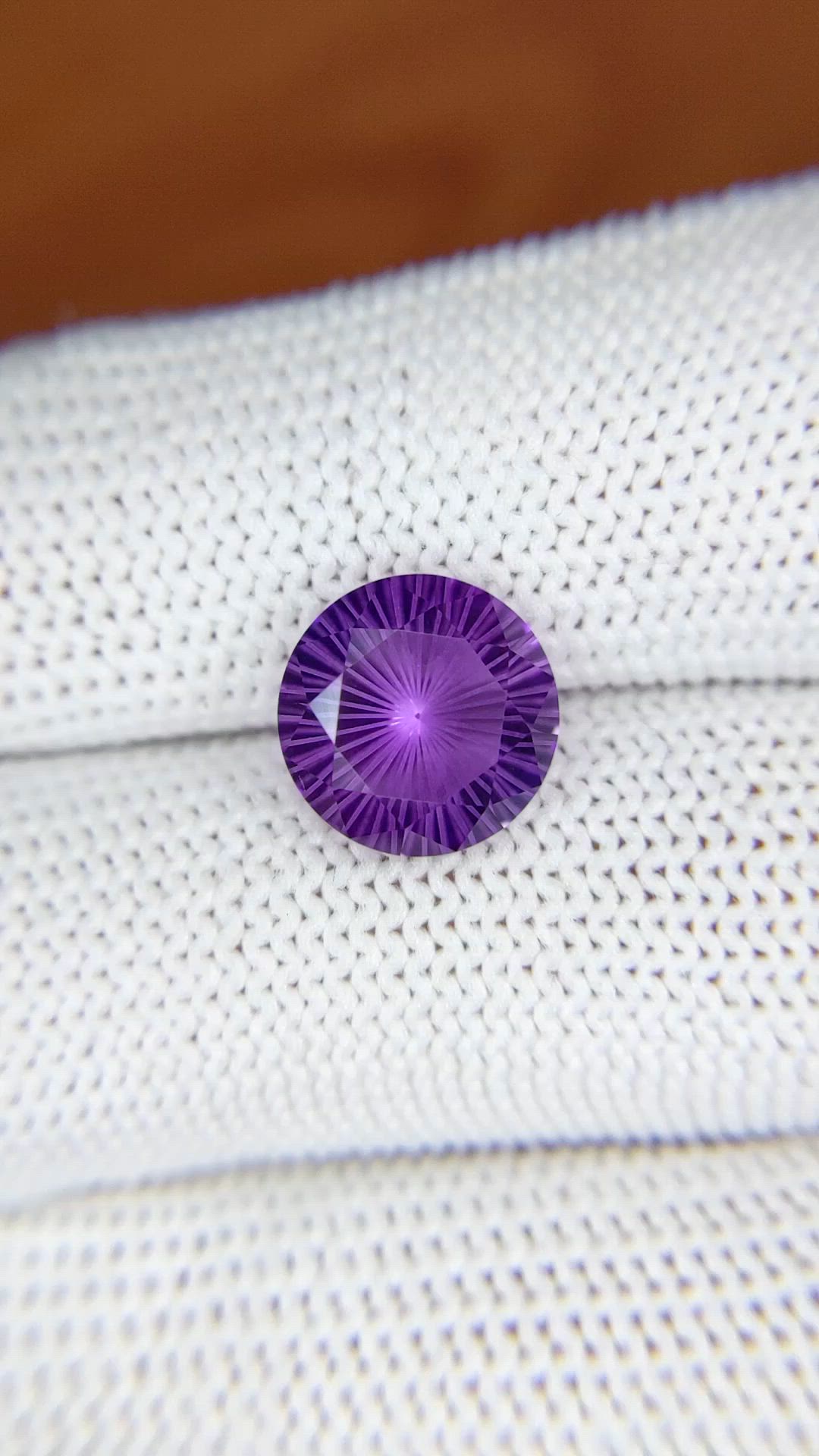 3.03 Ct. Purple Amethyst from Ceylon (Sri Lanka) Size Video