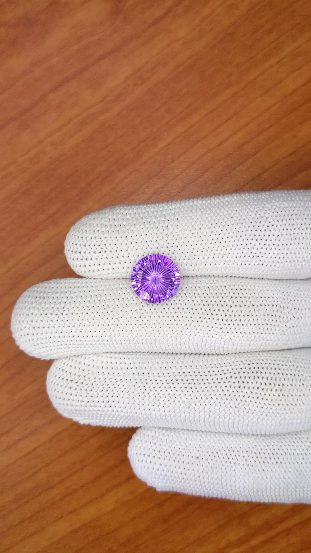 3.03 Ct. Purple Amethyst from Ceylon (Sri Lanka) Size Video