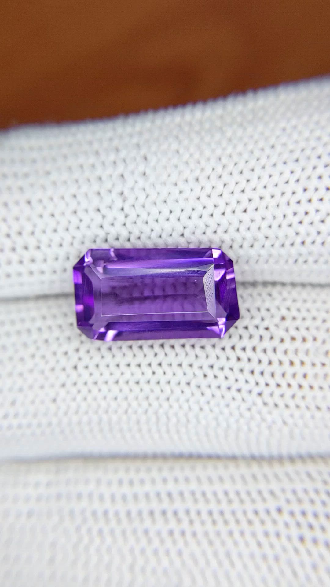 4.90 Ct. Purple Amethyst from Ceylon (Sri Lanka) Size Video