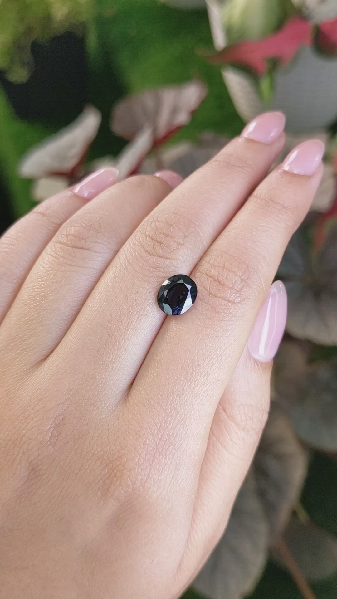 2.46 Ct. Blue Spinel from Ceylon (Sri Lanka) Size Video