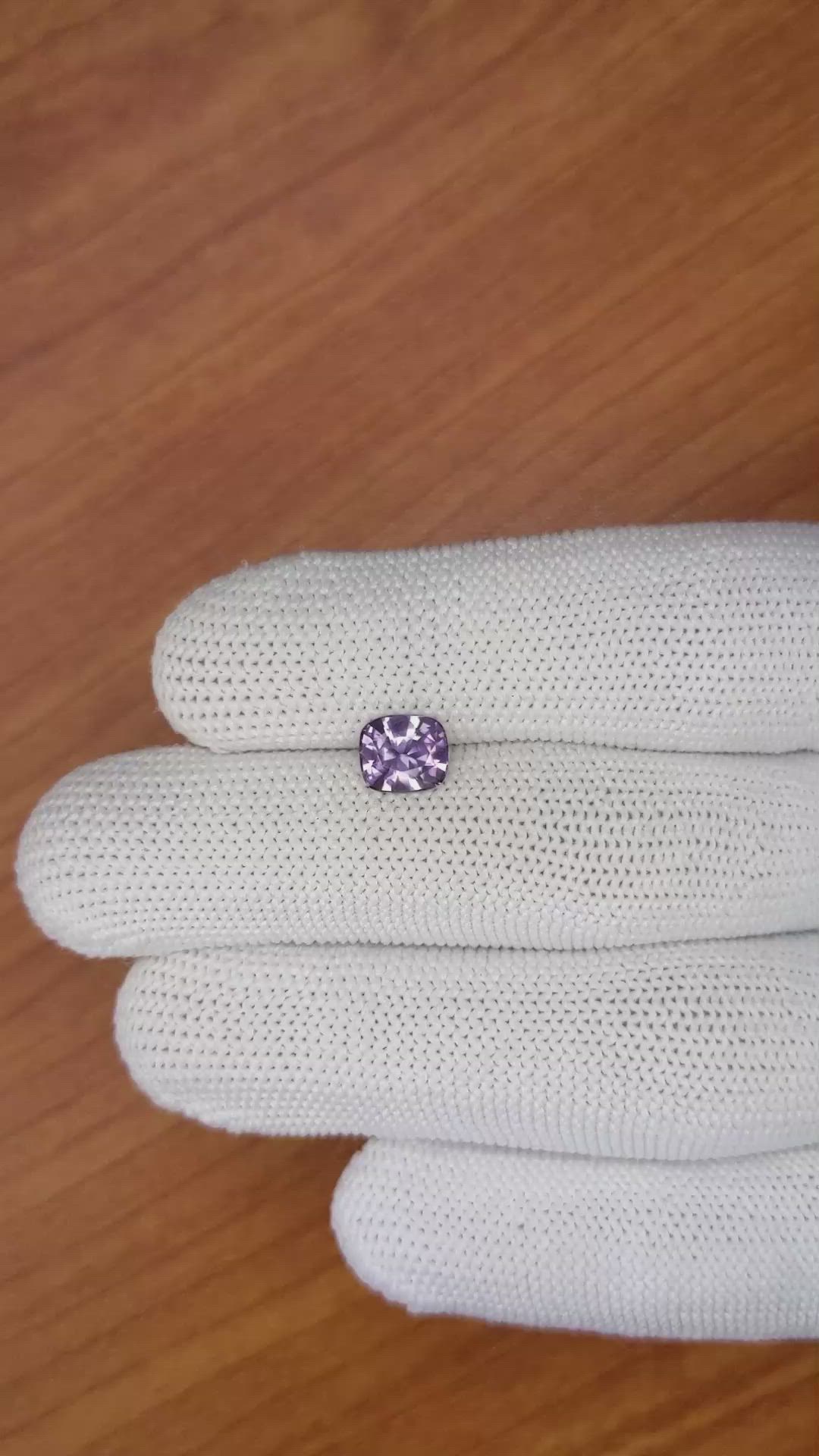 1.35 Ct. Purple Spinel from Ceylon (Sri Lanka) Size Video
