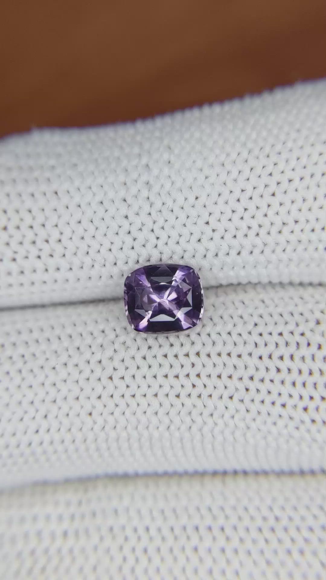 1.35 Ct. Purple Spinel from Ceylon (Sri Lanka) Size Video