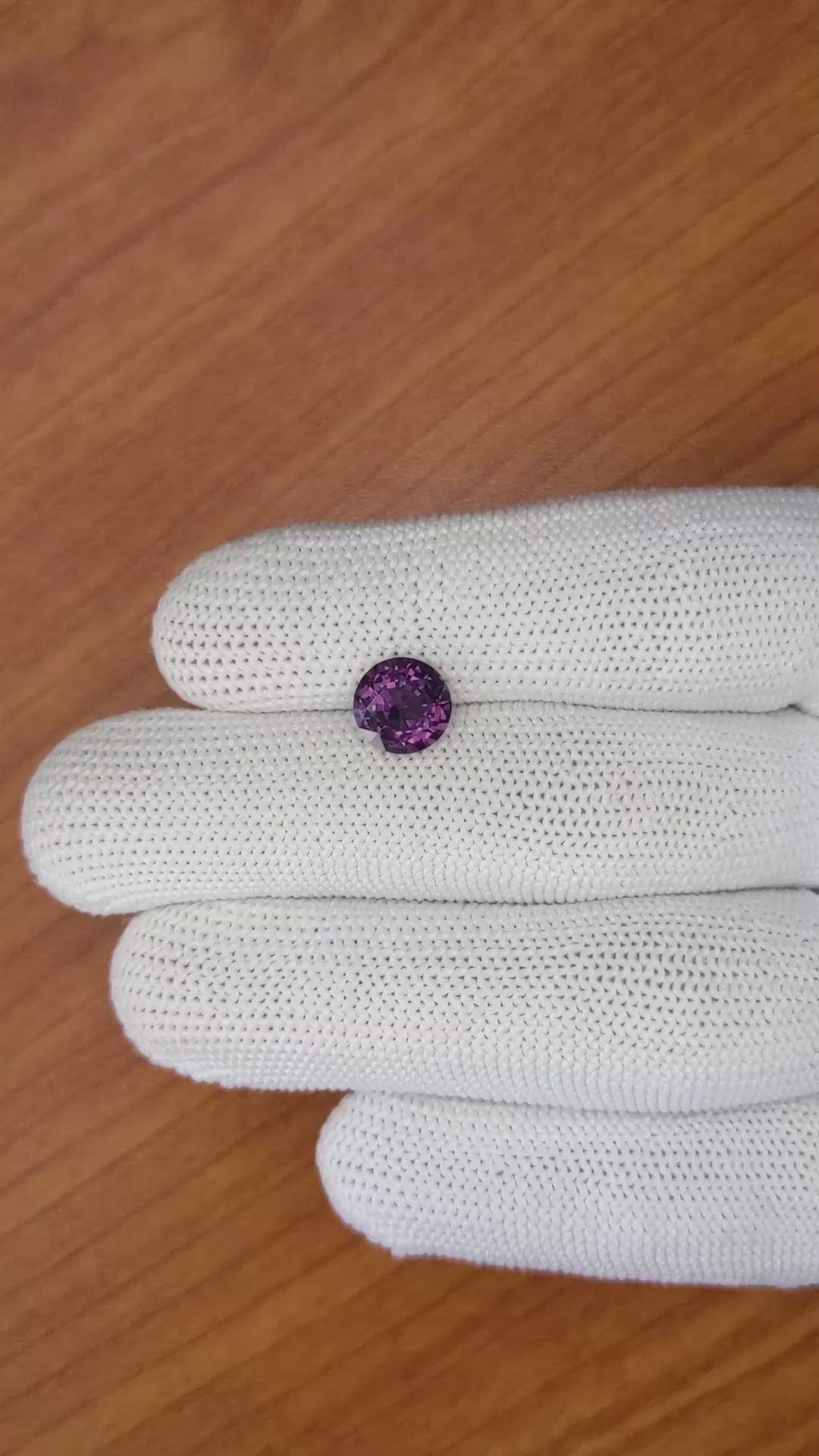 2.02 Ct. Pinkish Purple Spinel from Ceylon (Sri Lanka) Size Video
