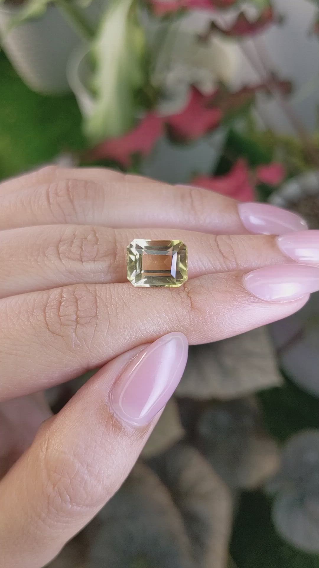 5.91 Ct. Yellow Citrine from Ceylon (Sri Lanka) Size Video