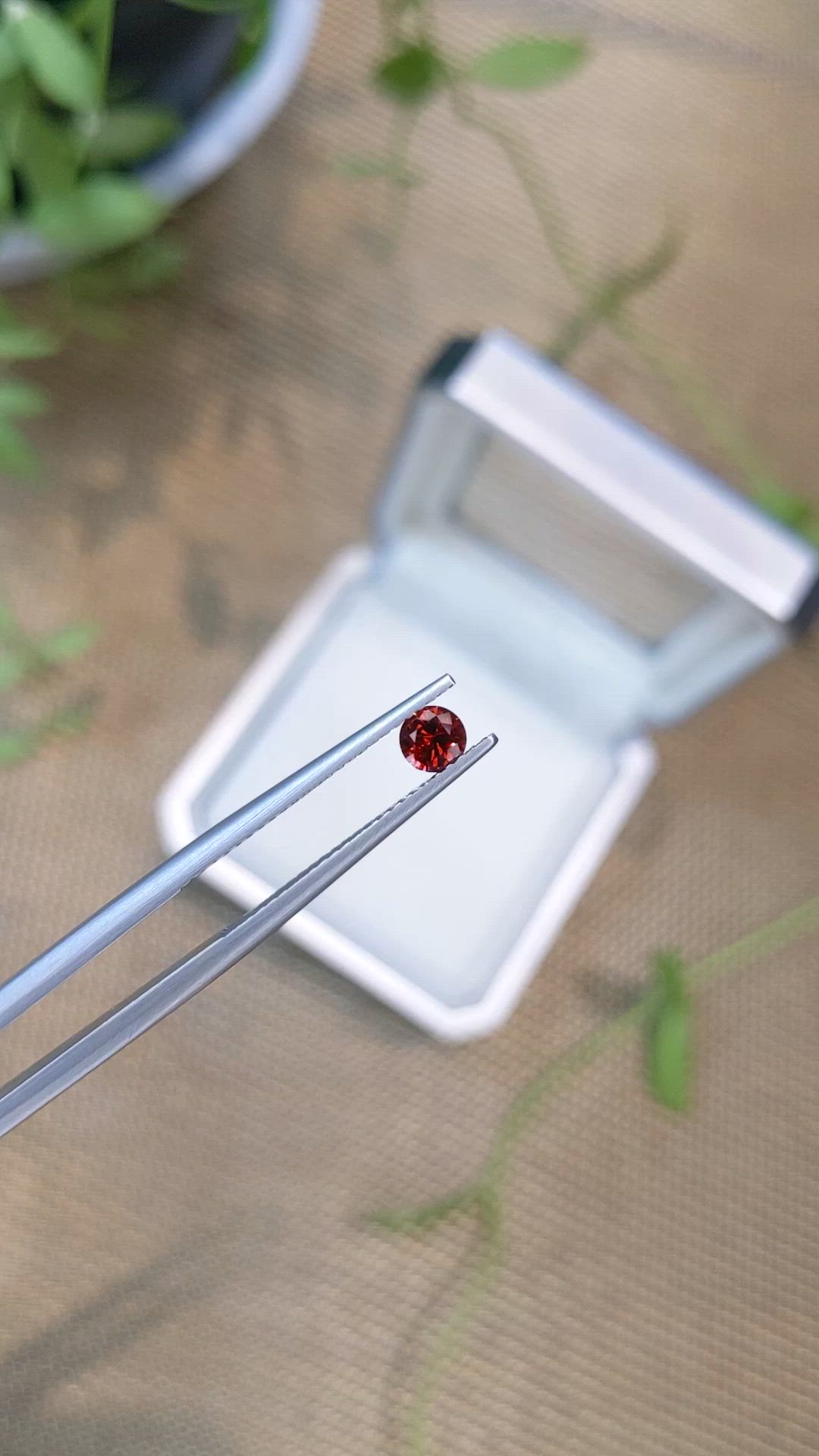 0.30 Ct. Red Spinel from Burma (Myanmar) Size Video