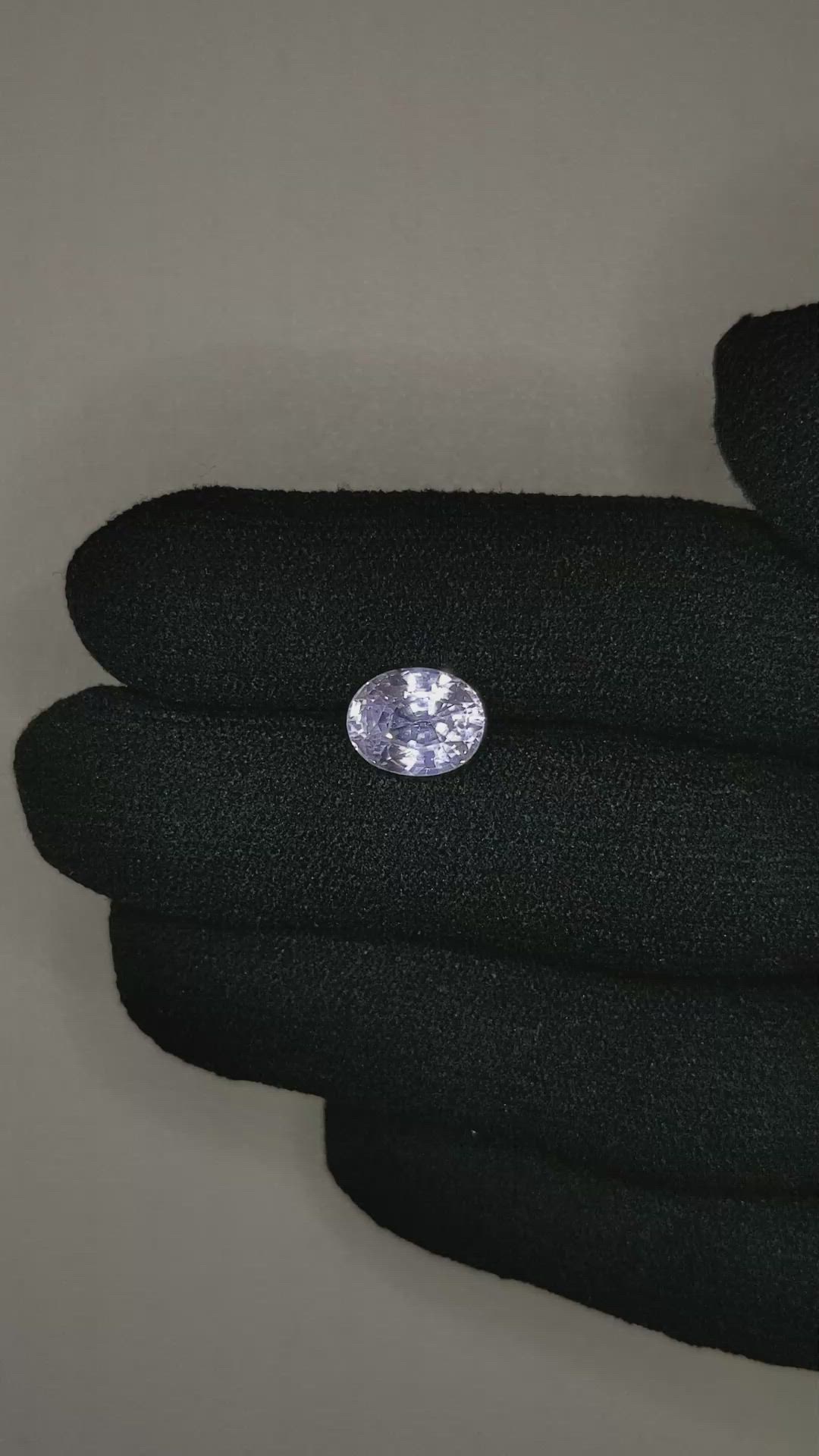 3.21 Ct. White Spinel from Burma (Myanmar) Size Video