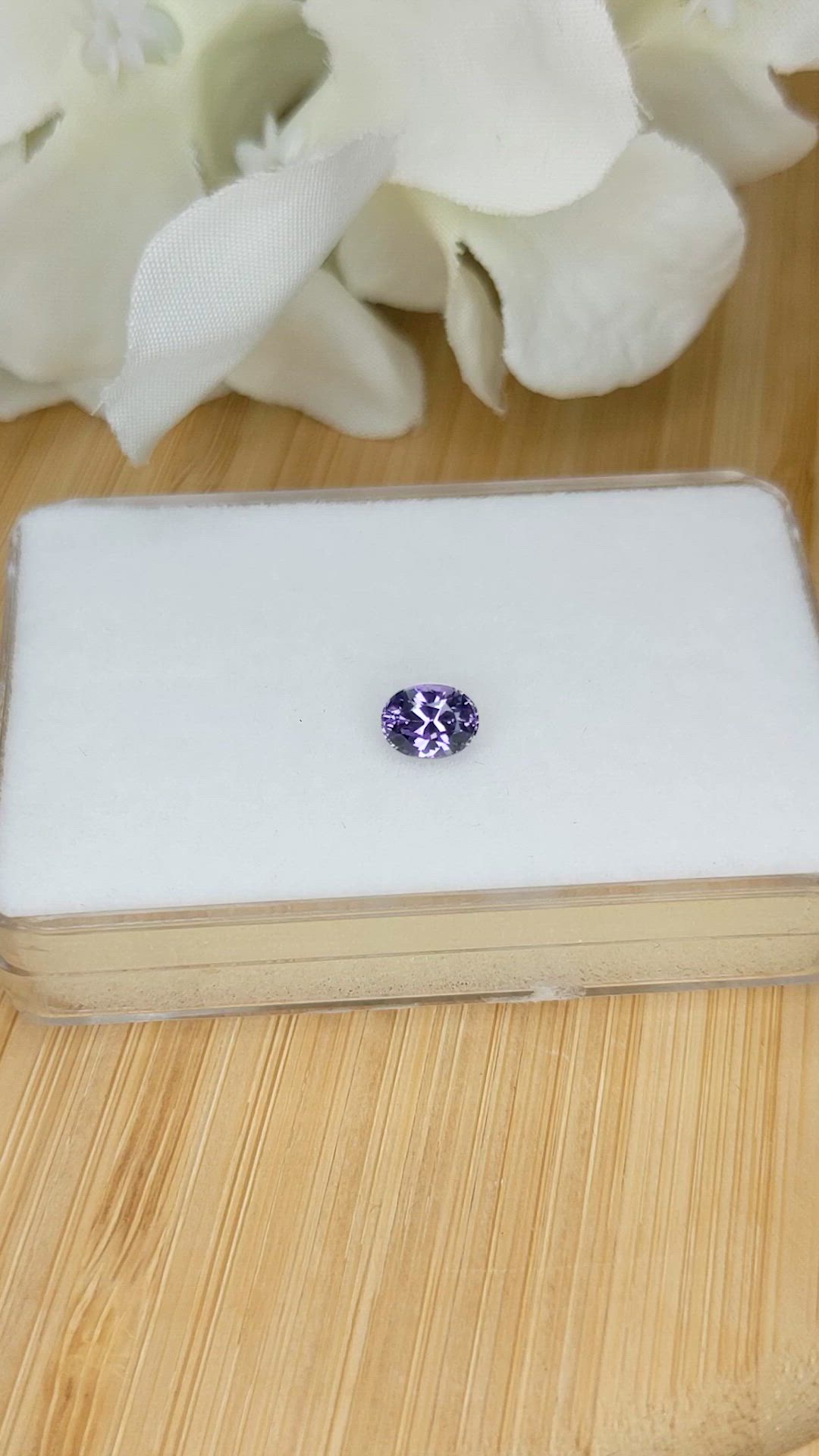 0.70 Ct. Purple Spinel from Ceylon (Sri Lanka) Size Video