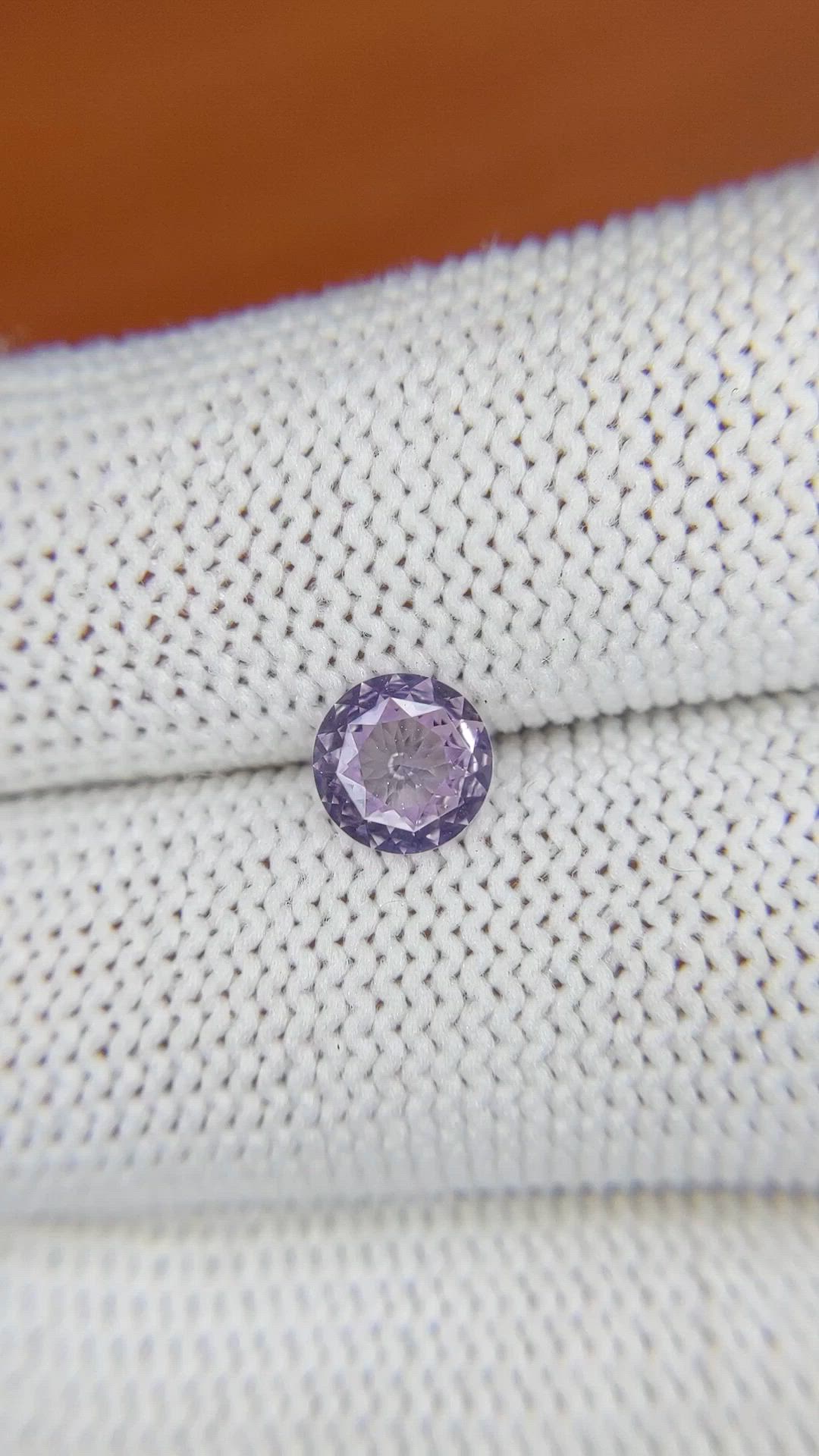 0.84 Ct. Purplish Pink Spinel from Ceylon (Sri Lanka) Size Video