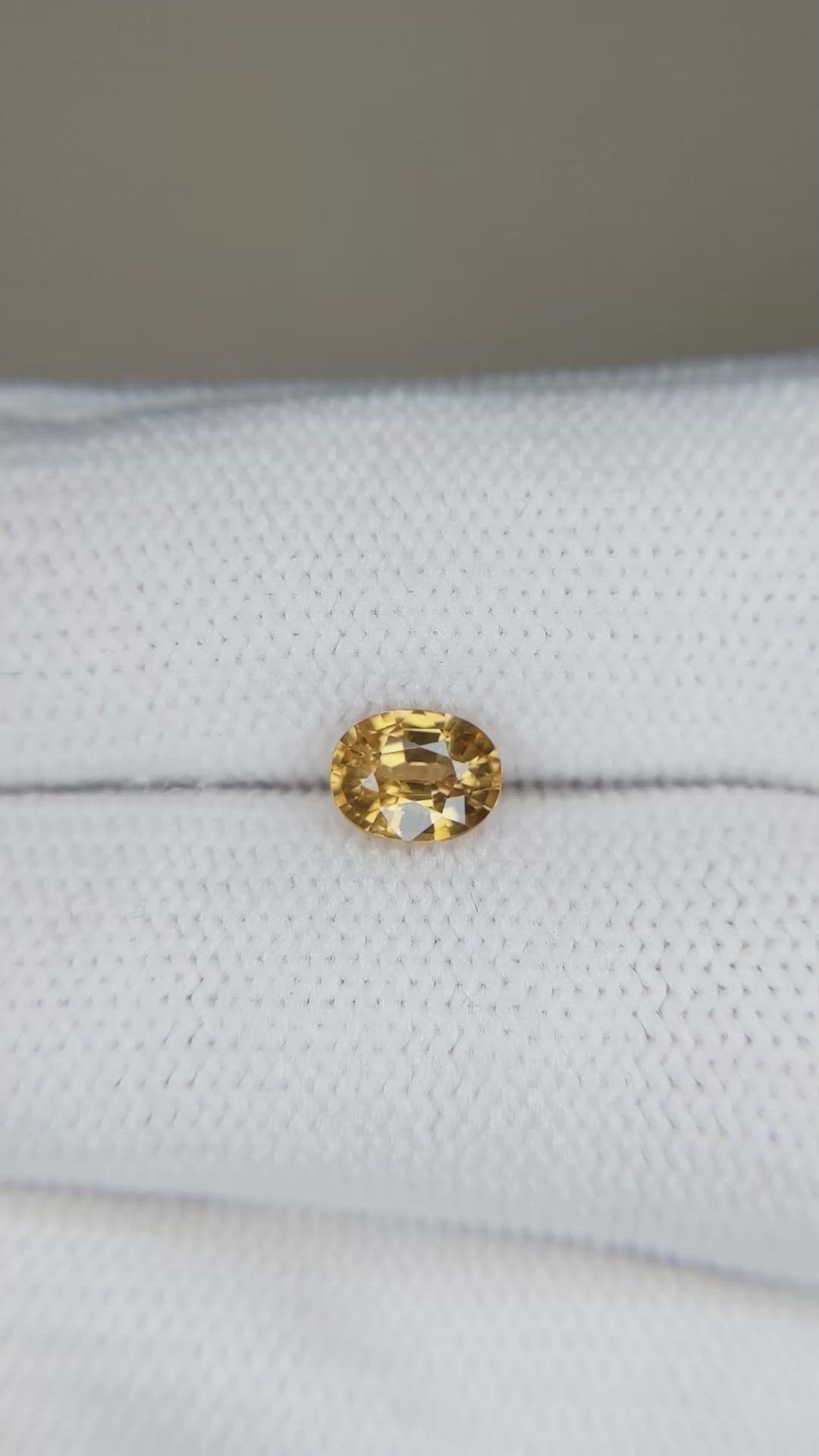 0.97 Ct. Orangish Brown Zircon from Tanzania Size Video
