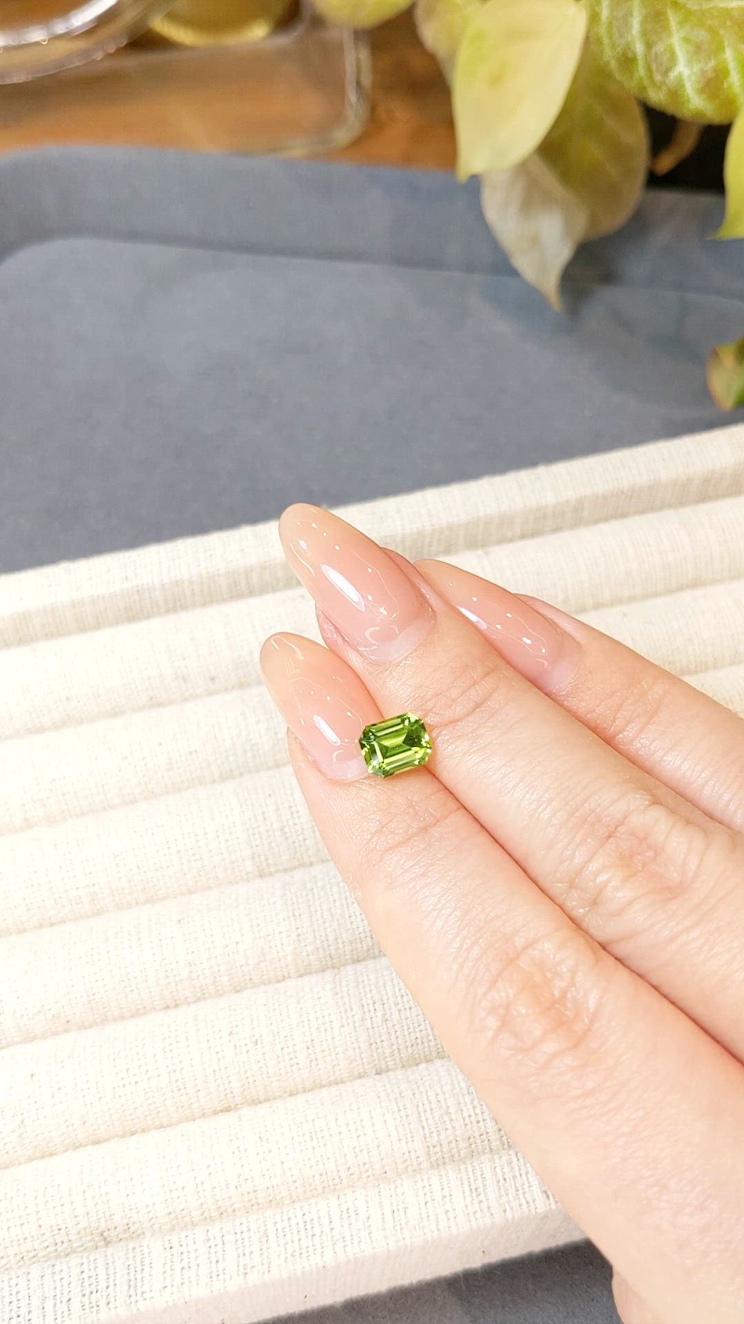 1.60 Ct. Yellowish Green Peridot from Pakistan Size Video