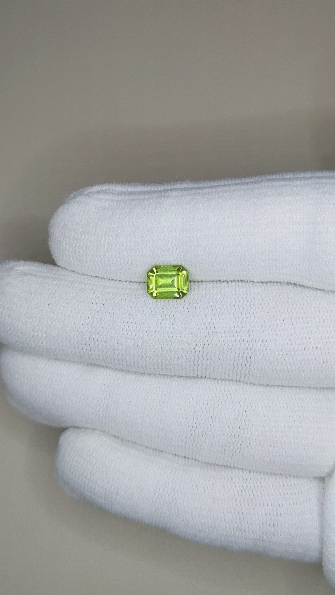 1.60 Ct. Yellowish Green Peridot from Pakistan Size Video