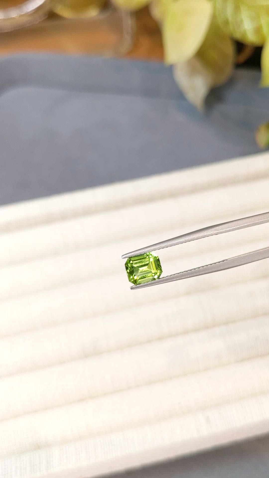 1.60 Ct. Yellowish Green Peridot from Pakistan Size Video