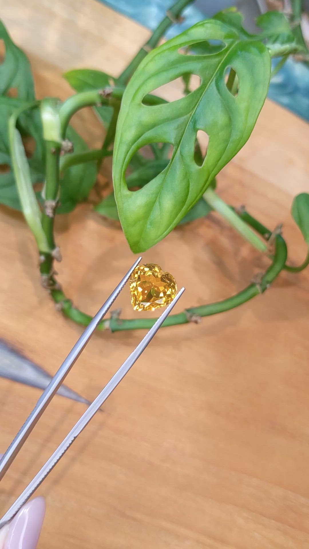 7.62 Ct. Yellowish Orange Citrine from Brazil Size Video