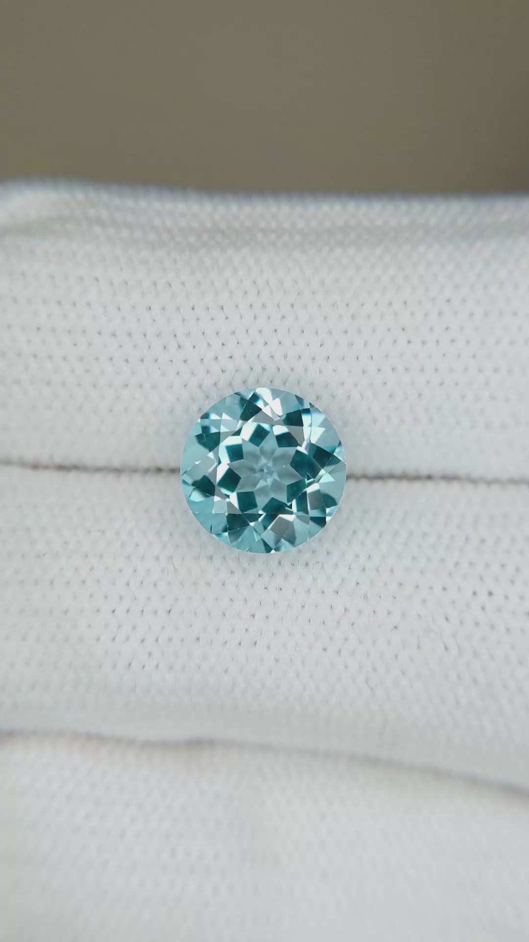 3.26 Ct. Sky Blue Topaz from Brazil Size Video
