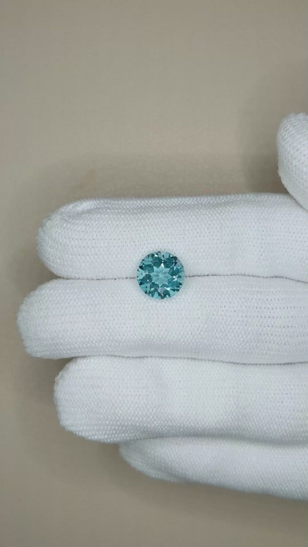 3.26 Ct. Sky Blue Topaz from Brazil Size Video