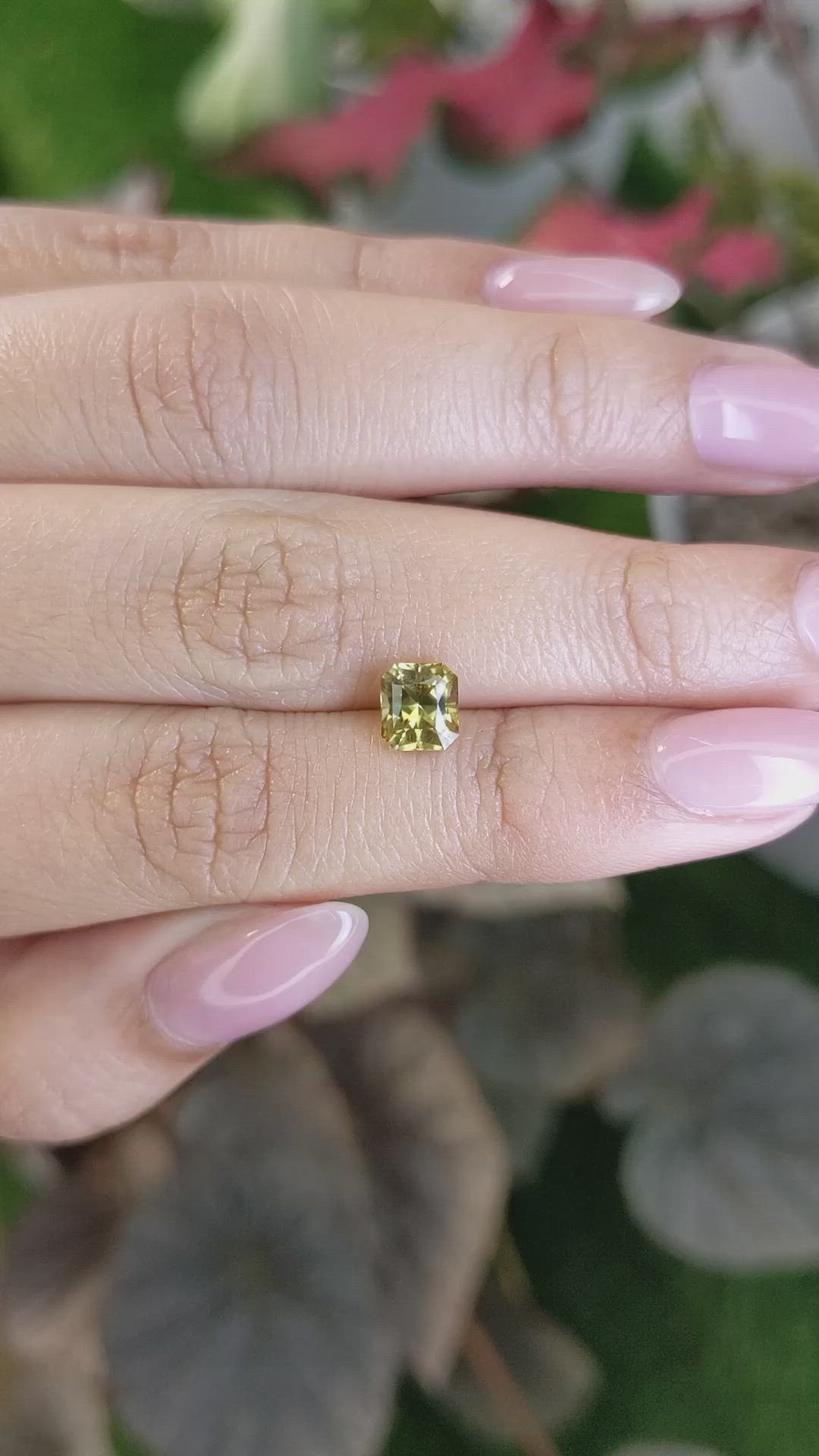 1.20 Ct. Brownish Yellow Chrysoberyl from Ceylon (Sri Lanka) Size Video