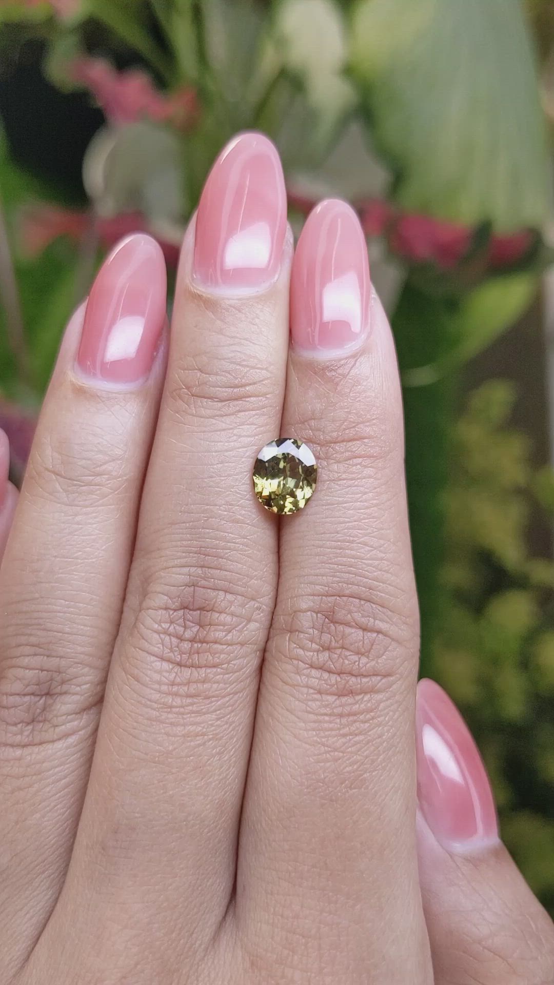 1.62 Ct. Brownish Green Demantoid Garnet from Madagascar Size Video