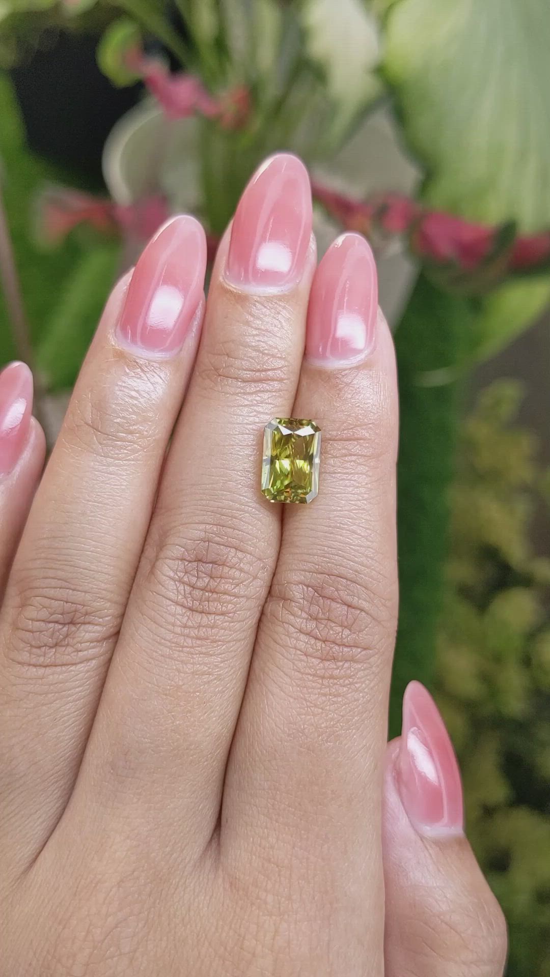 3.23 Ct. Greenish Brown Sphene (Titanite) from Madagascar Size Video