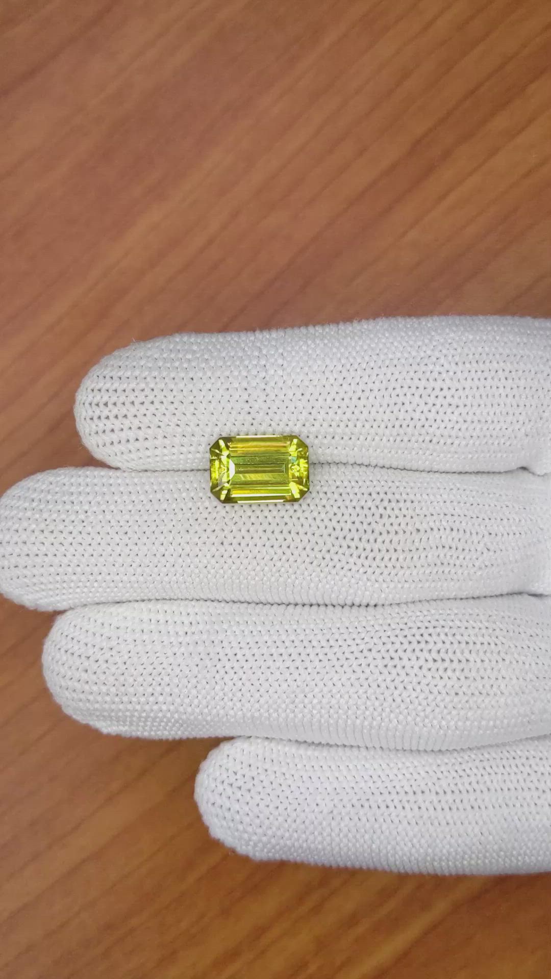 4.77 Ct. Yellowish Brown Sphene (Titanite) from Madagascar Size Video