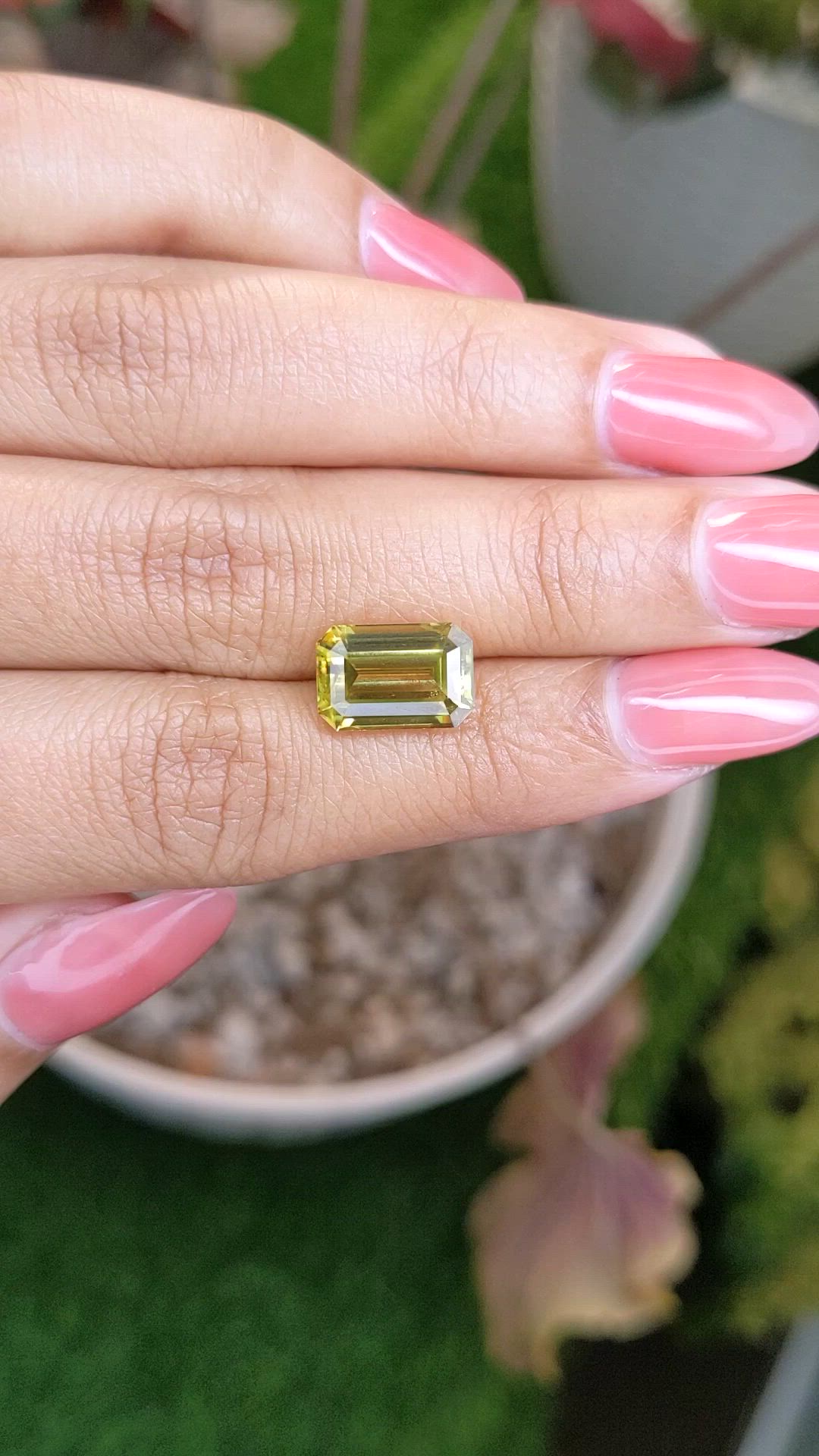 4.77 Ct. Yellowish Brown Sphene (Titanite) from Madagascar Size Video