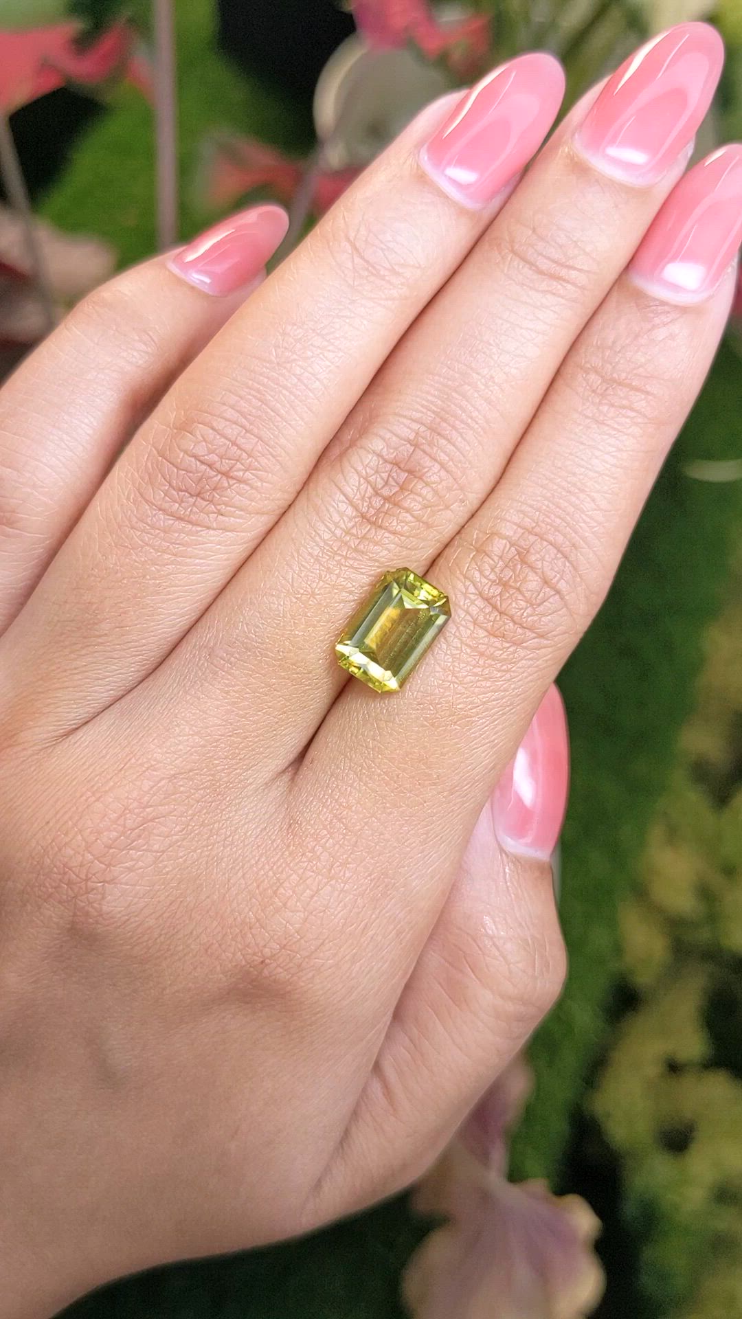 4.77 Ct. Yellowish Brown Sphene (Titanite) from Madagascar Size Video