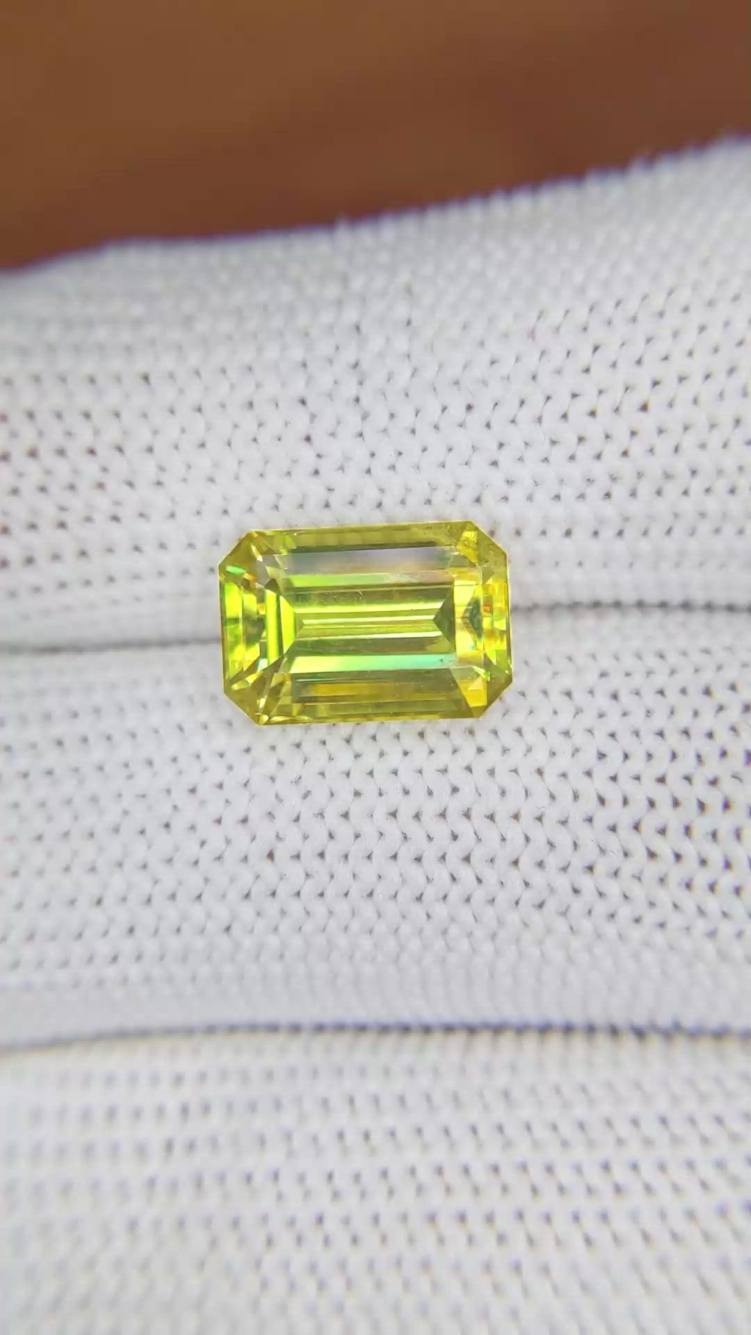 4.77 Ct. Yellowish Brown Sphene (Titanite) from Madagascar Size Video