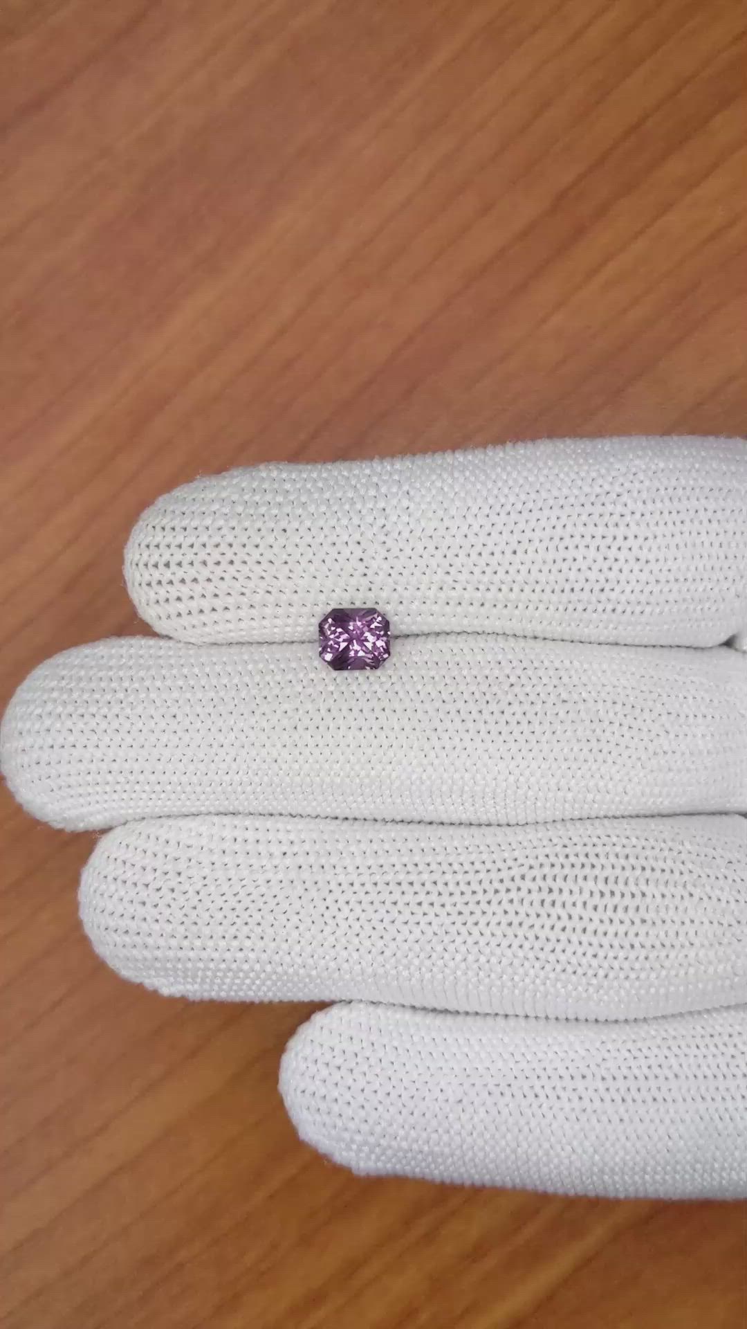 1.02 Ct. Purplish Pink Spinel from Ceylon (Sri Lanka) Size Video