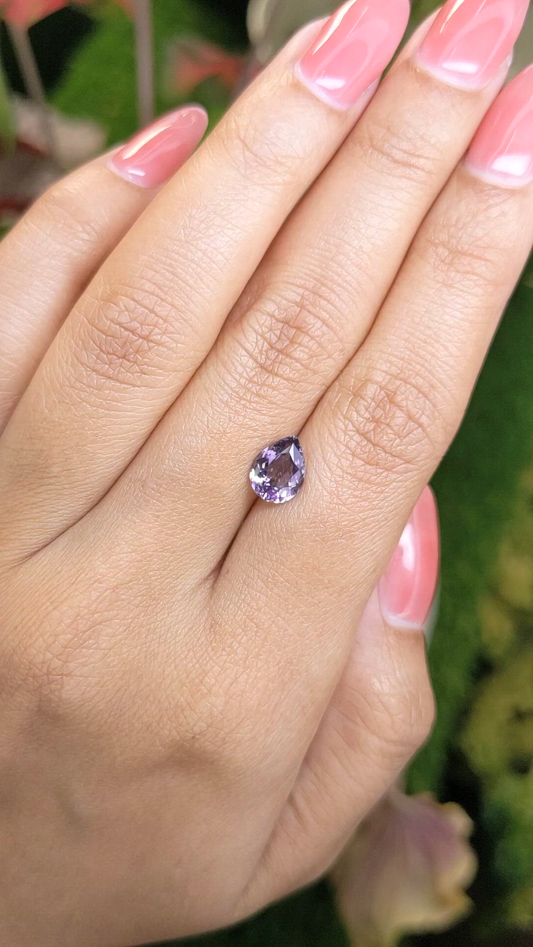 1.61 Ct. Purple Spinel from Ceylon (Sri Lanka) Size Video