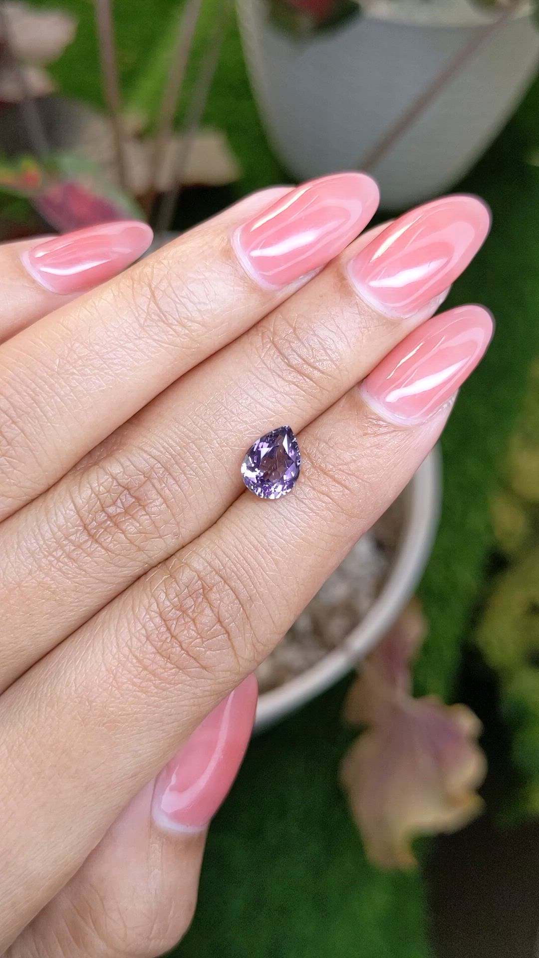 1.61 Ct. Purple Spinel from Ceylon (Sri Lanka) Size Video