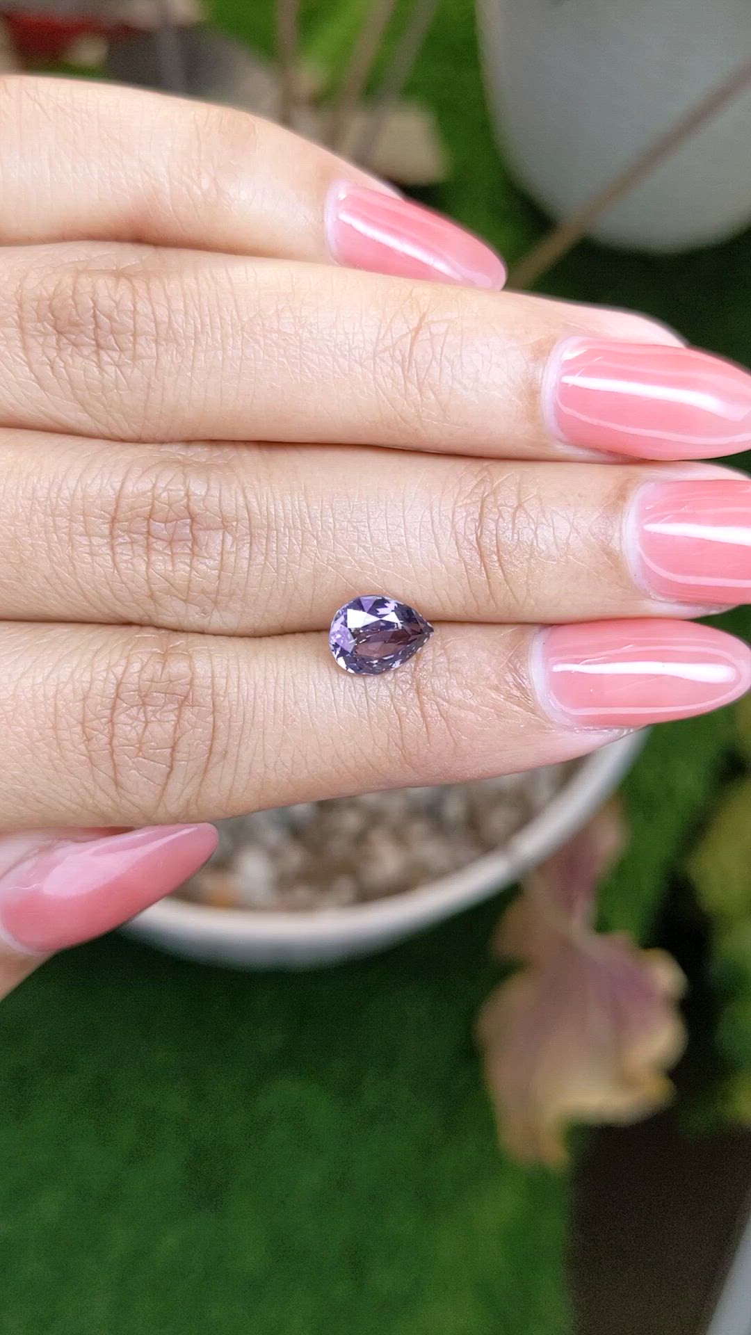 1.61 Ct. Purple Spinel from Ceylon (Sri Lanka) Size Video