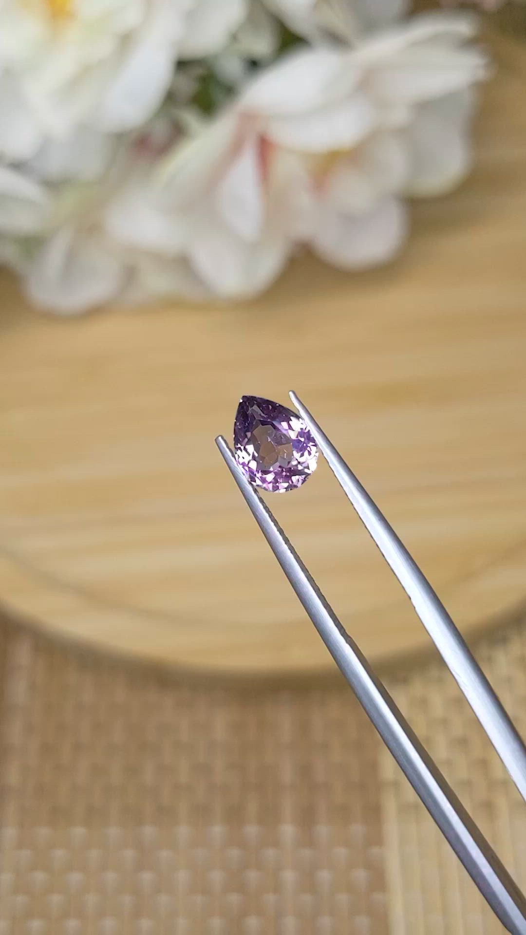 1.61 Ct. Purple Spinel from Ceylon (Sri Lanka) Size Video