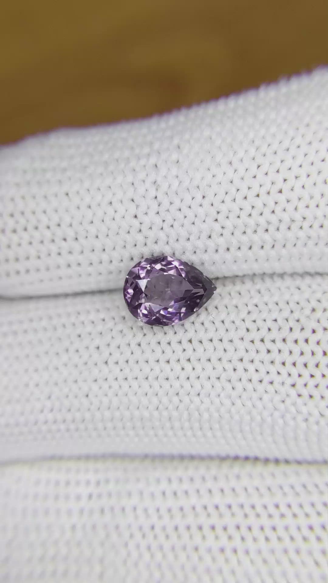 1.61 Ct. Purple Spinel from Ceylon (Sri Lanka) Size Video