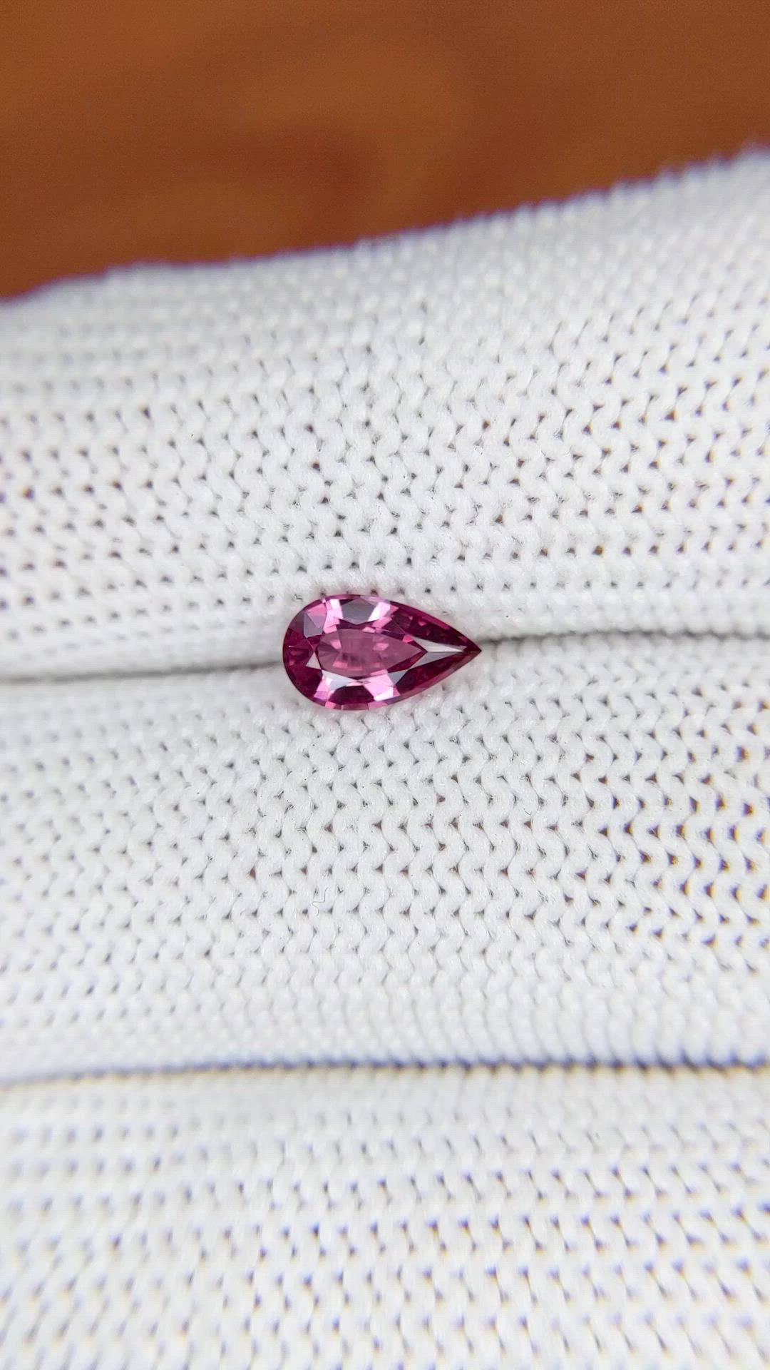 0.68 Ct. Pink Spinel from Ceylon (Sri Lanka) Size Video