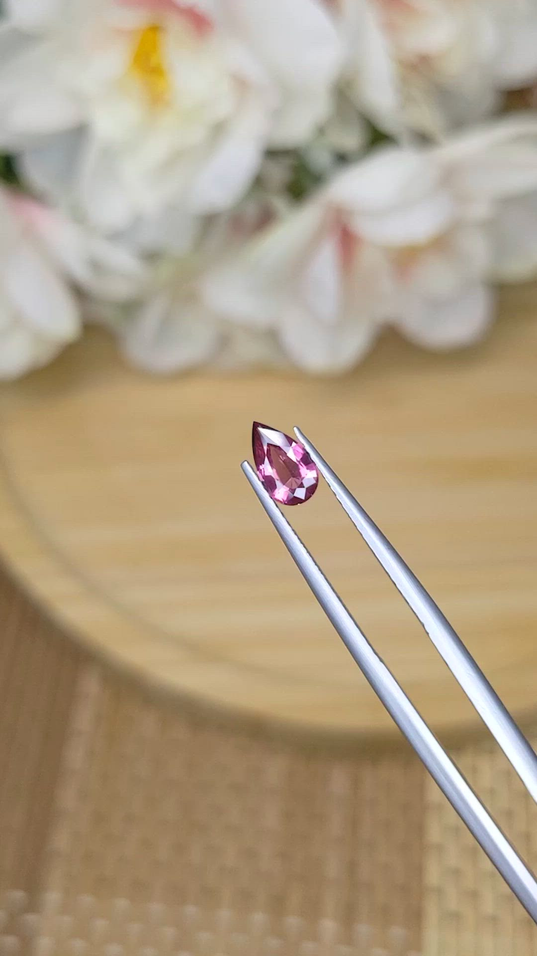 0.68 Ct. Pink Spinel from Ceylon (Sri Lanka) Size Video