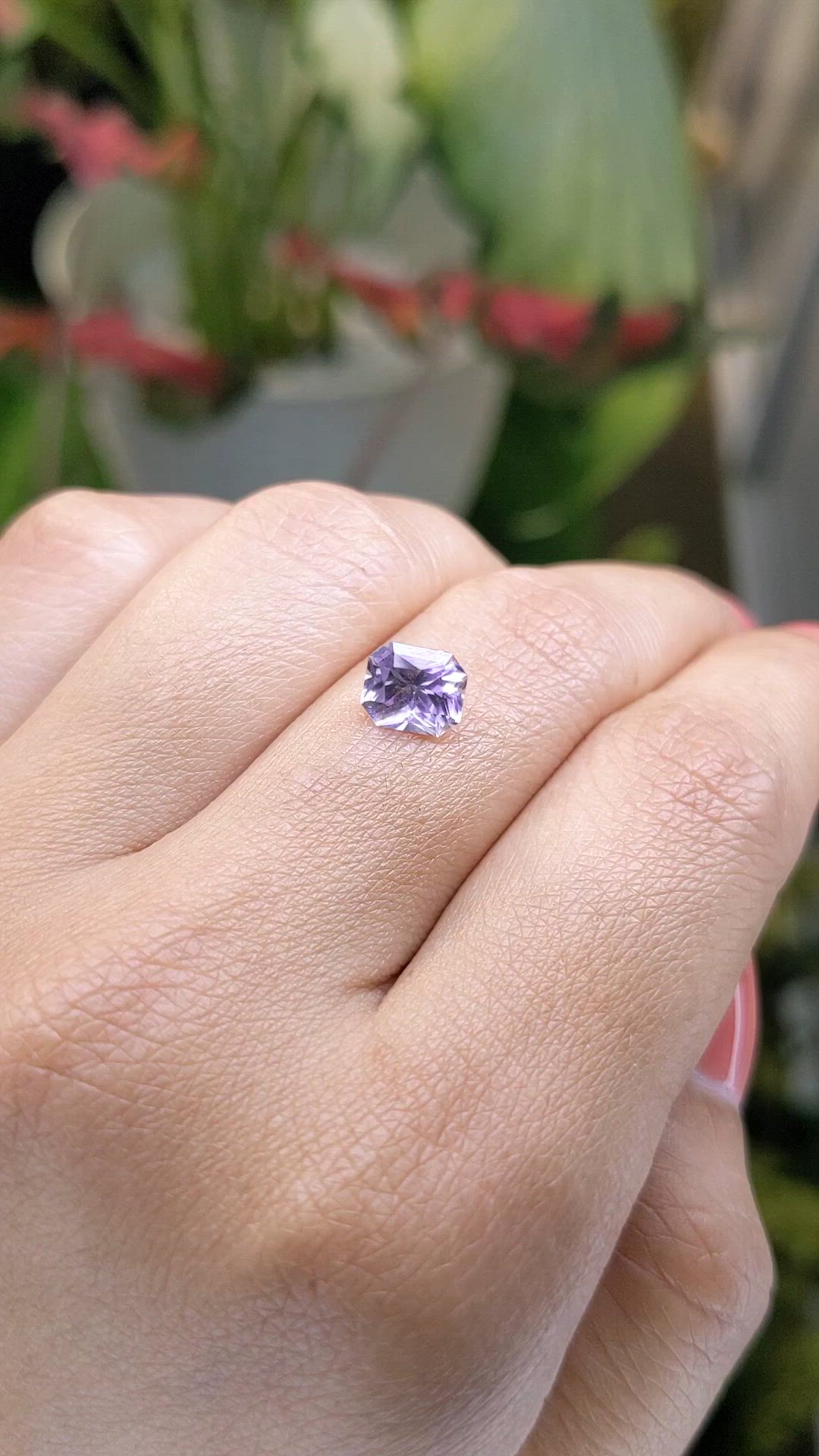 1.31 Ct. Purple Spinel from Ceylon (Sri Lanka) Size Video
