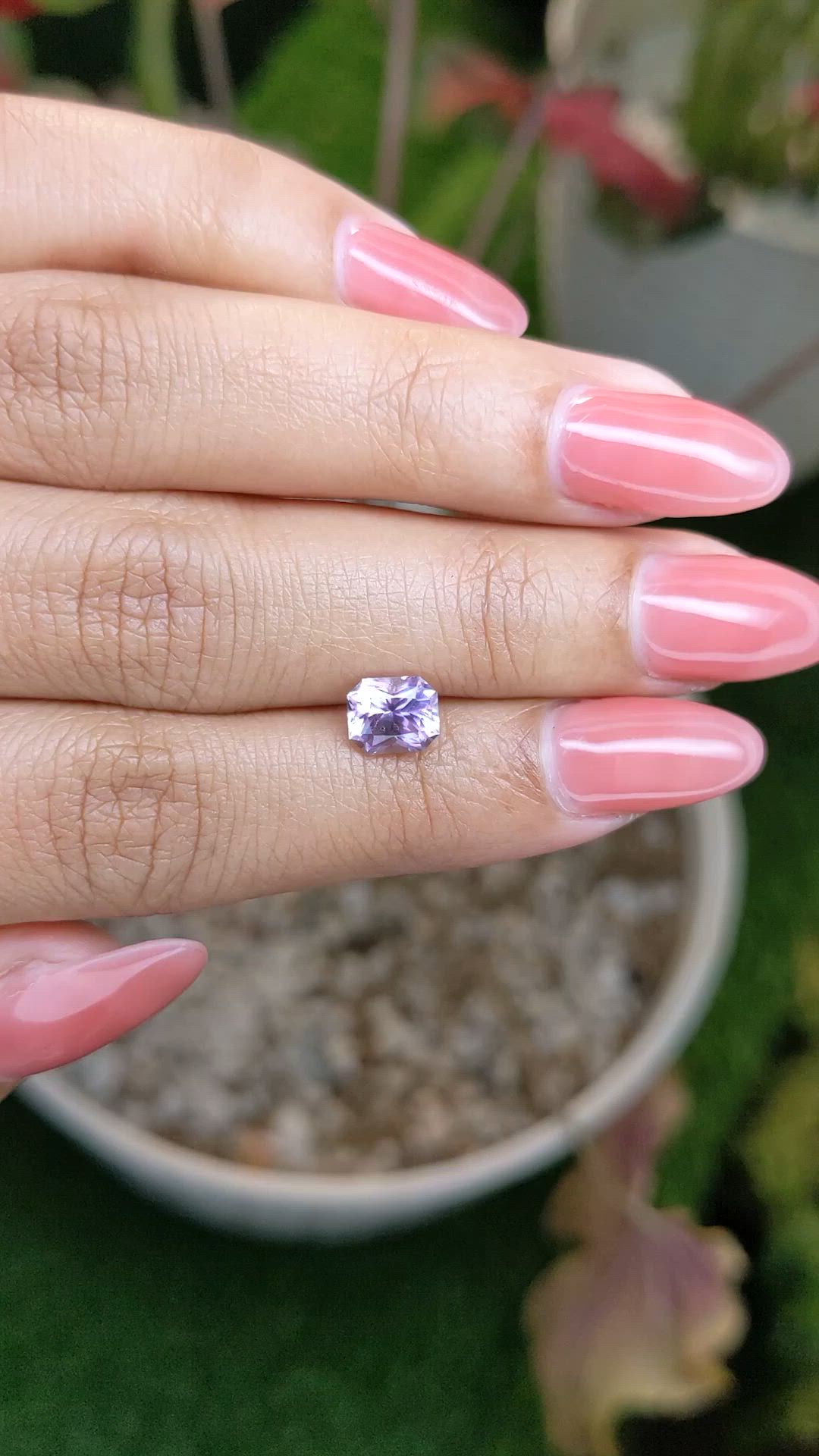 1.31 Ct. Purple Spinel from Ceylon (Sri Lanka) Size Video