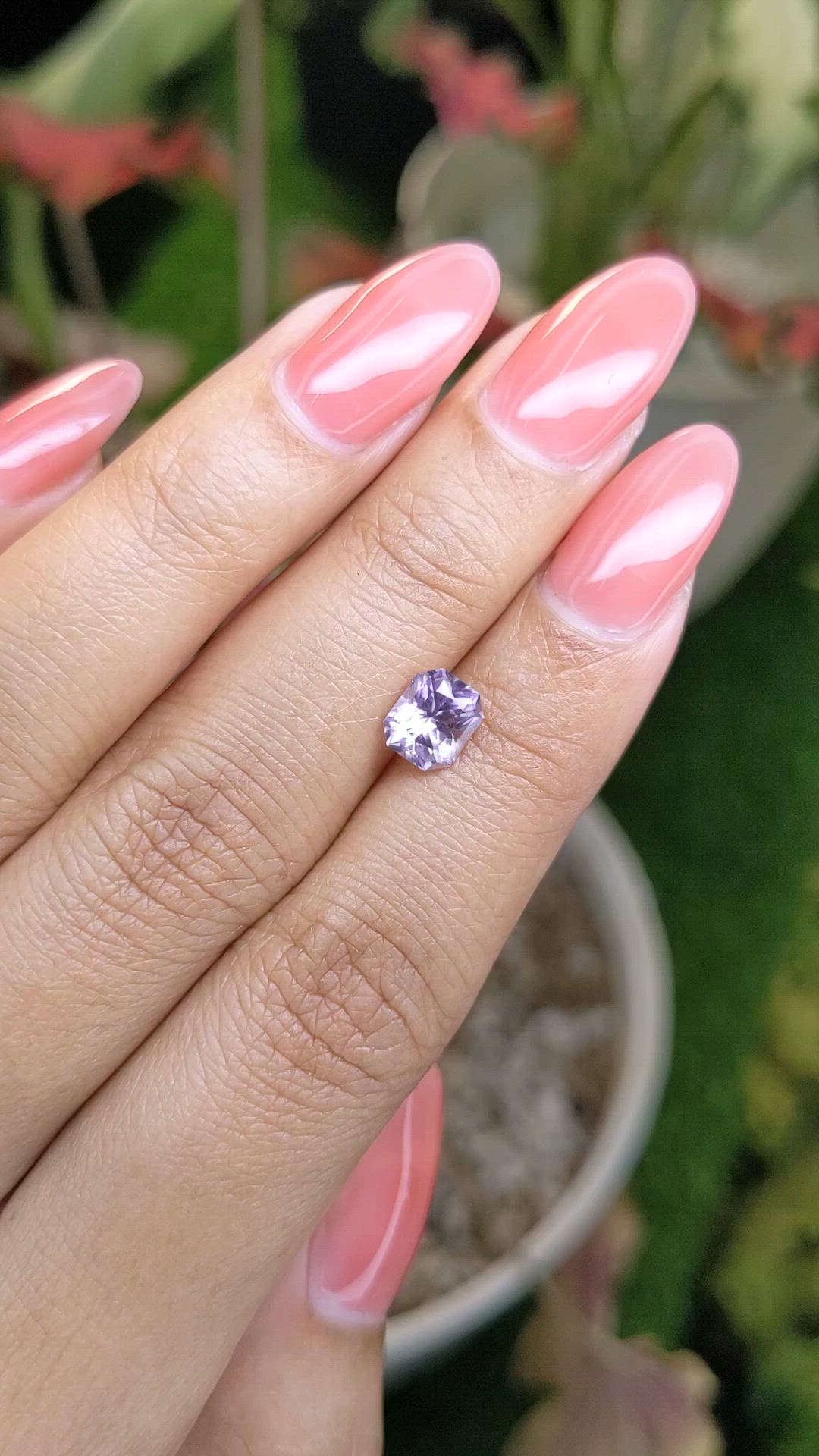 1.31 Ct. Purple Spinel from Ceylon (Sri Lanka) Size Video