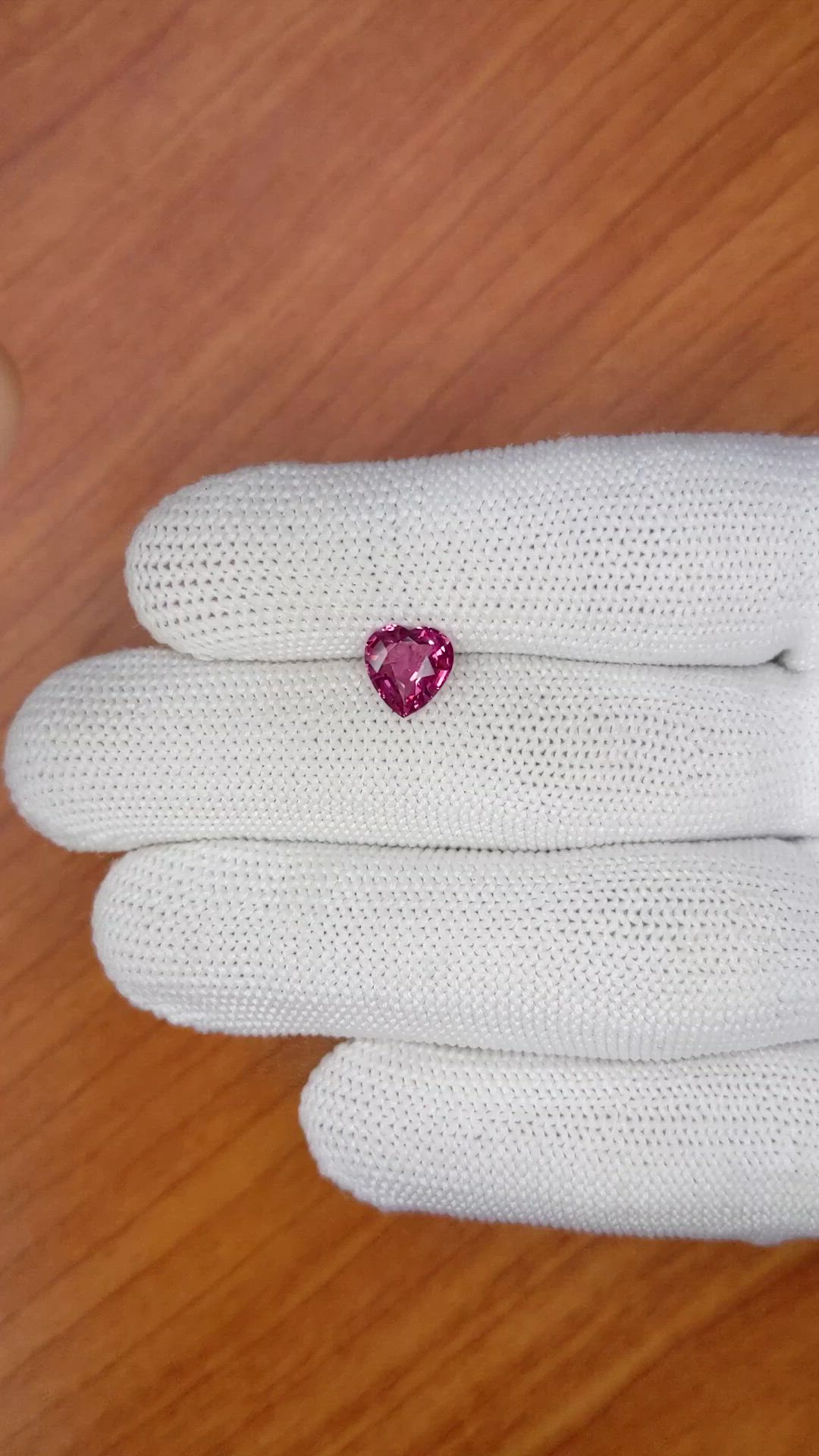 1.51 Ct. Pink Spinel from Ceylon (Sri Lanka) Size Video