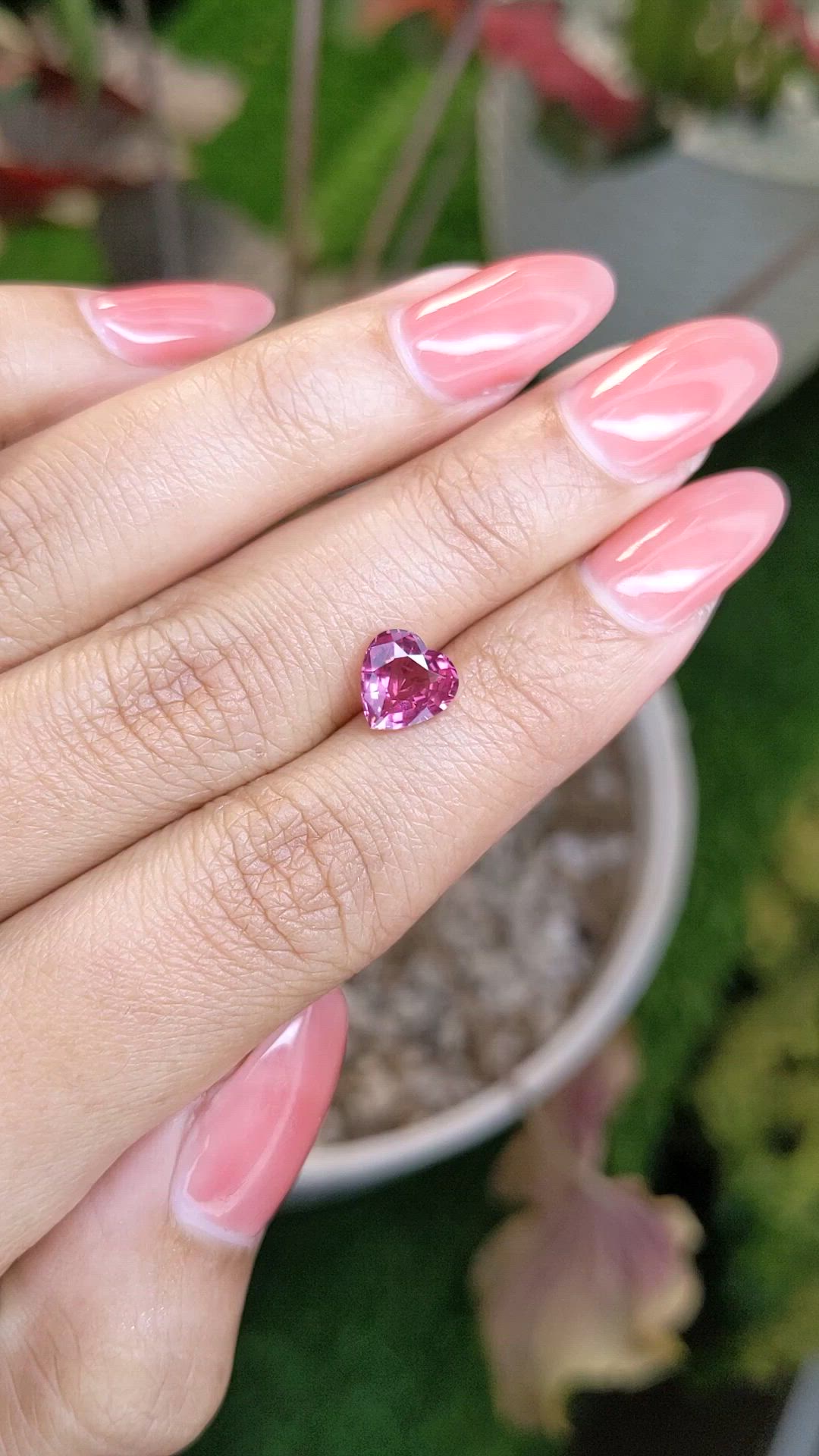 1.51 Ct. Pink Spinel from Ceylon (Sri Lanka) Size Video
