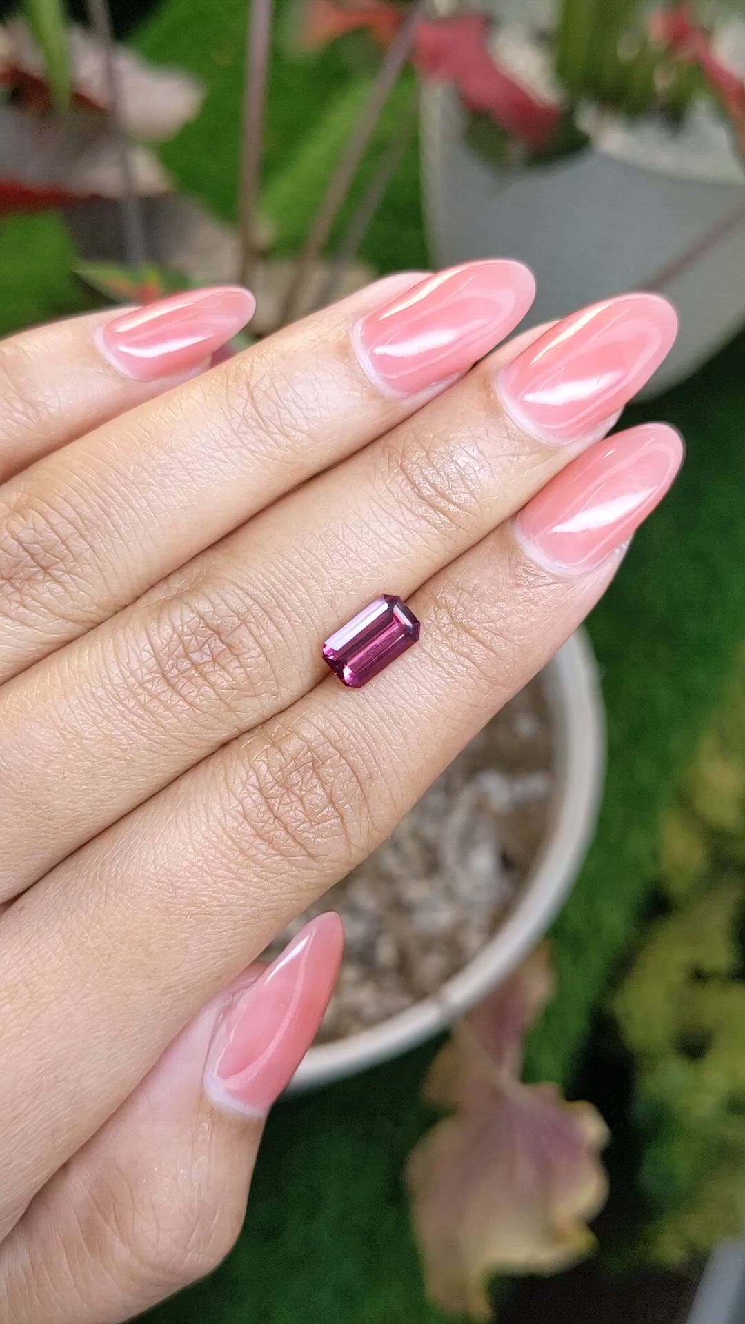 1.79 Ct. Pink Spinel from Ceylon (Sri Lanka) Size Video