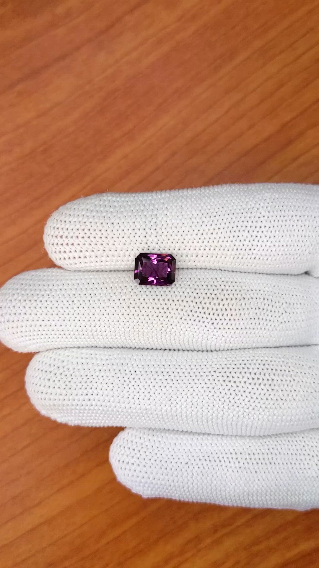 1.97 Ct. Pinkish Purple Spinel from Ceylon (Sri Lanka) Size Video