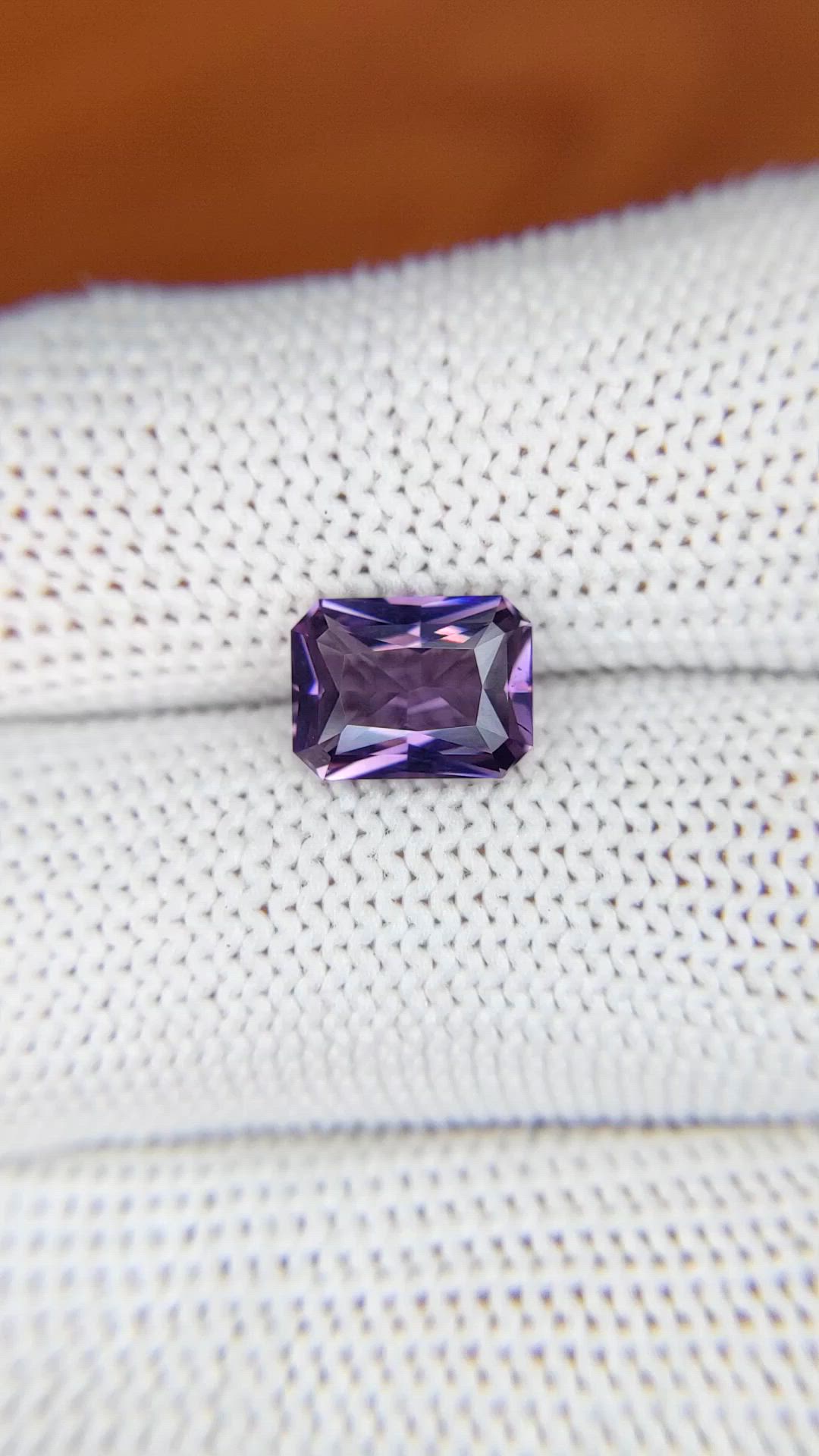 2.19 Ct. Purple Spinel from Ceylon (Sri Lanka) Size Video