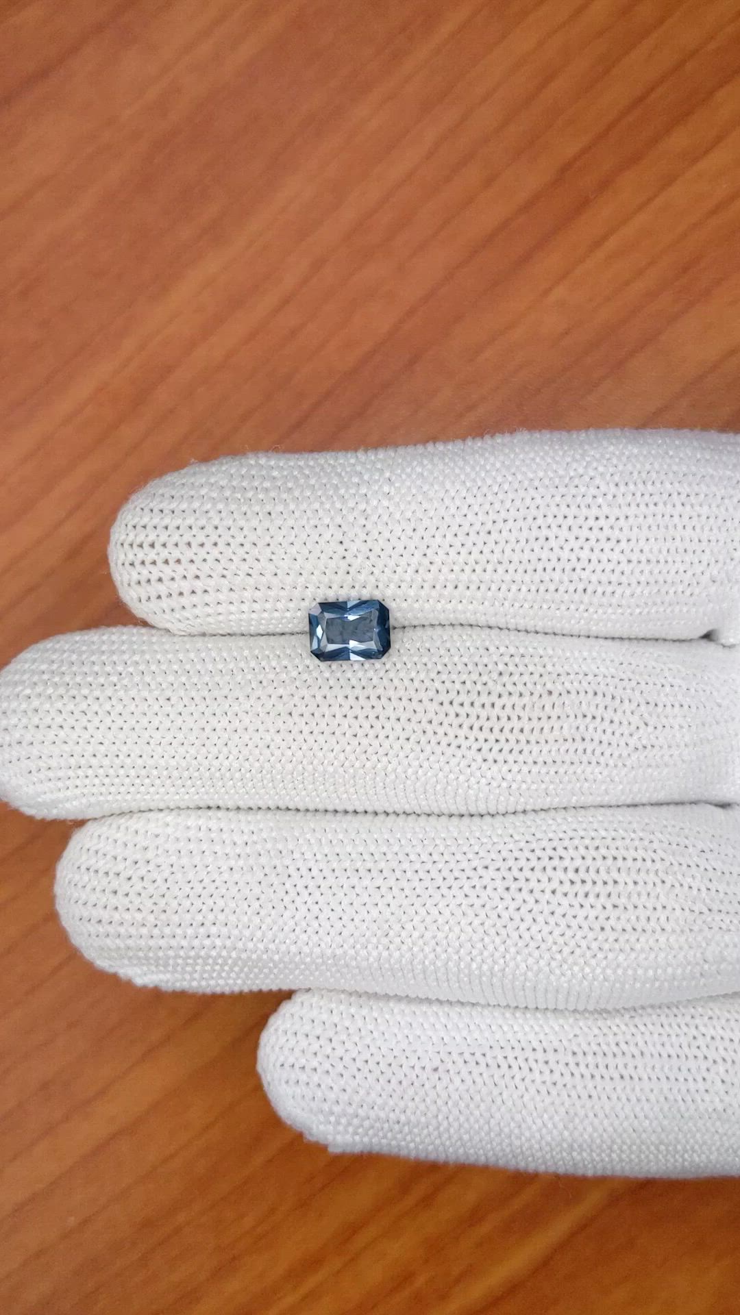 1.01 Ct. Blue Spinel from Ceylon (Sri Lanka) Size Video